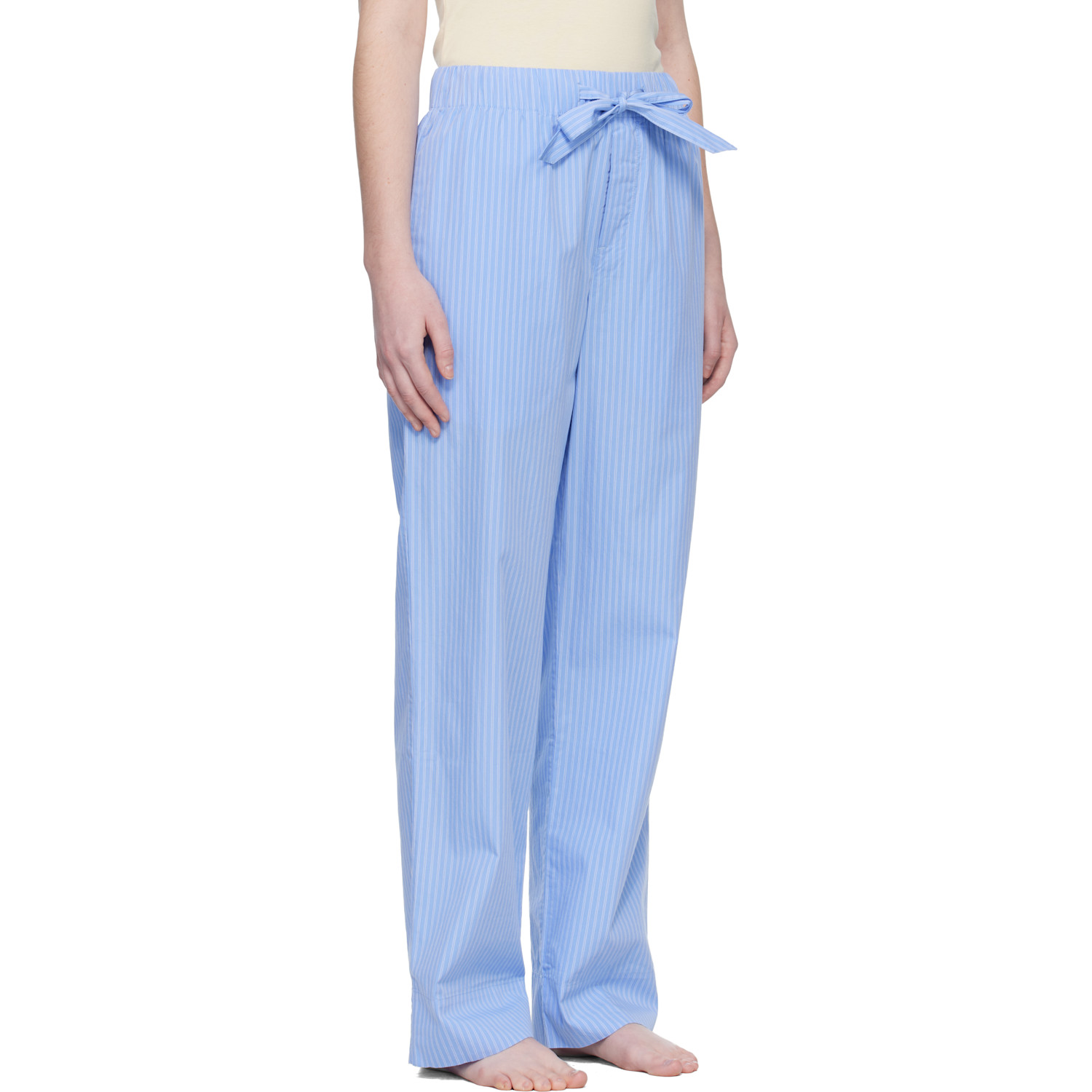  Tekla Blue Poplin Pyjama Pants 