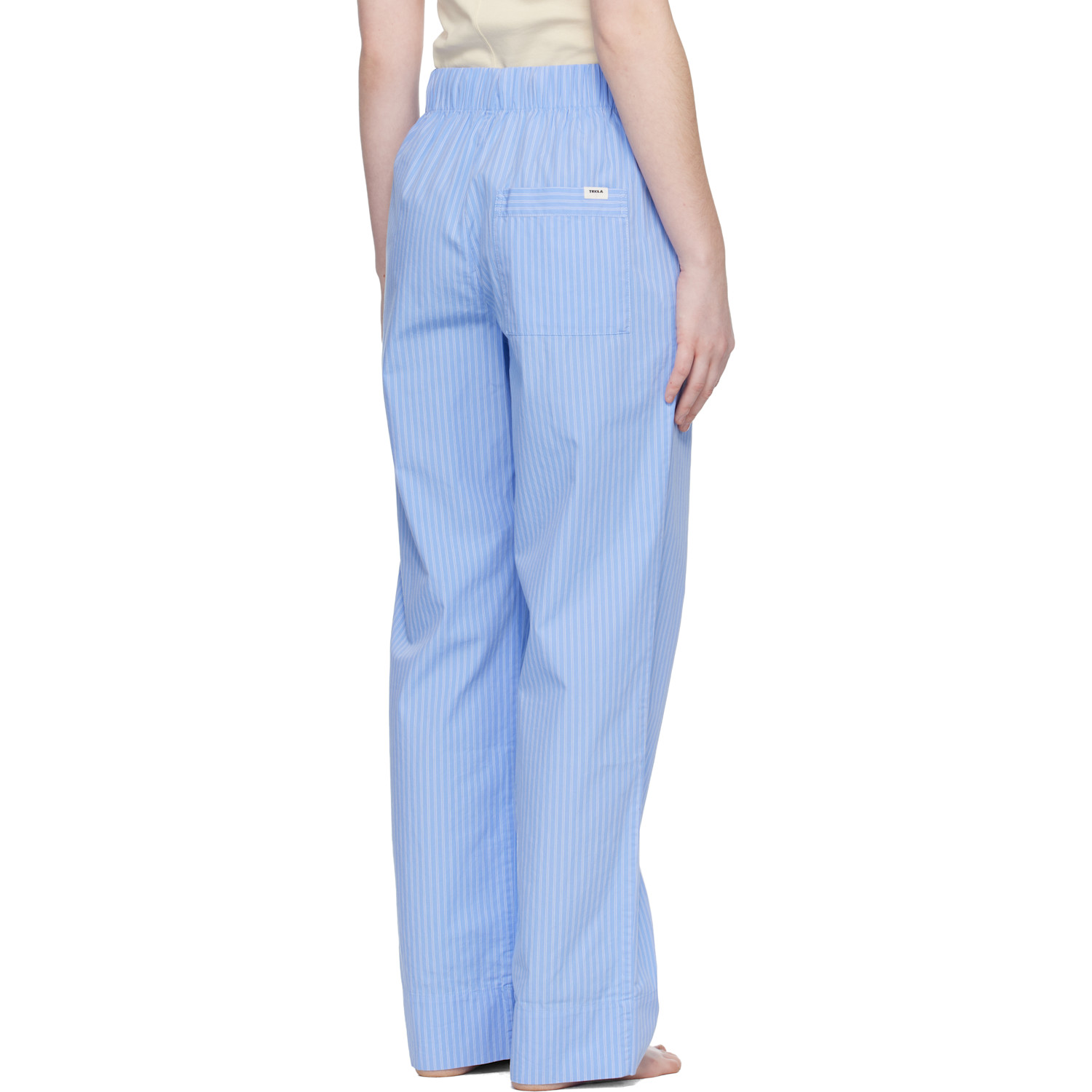  Tekla Blue Poplin Pyjama Pants 