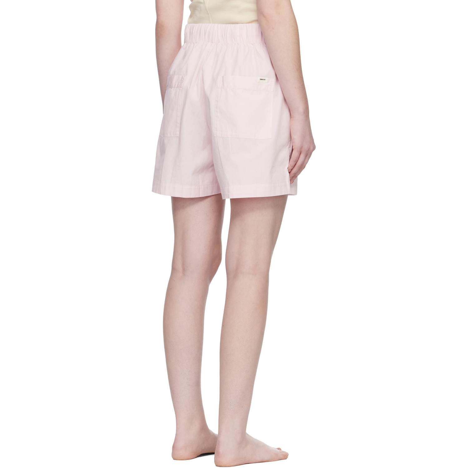  Tekla Pink Poplin Pyjama Shorts 