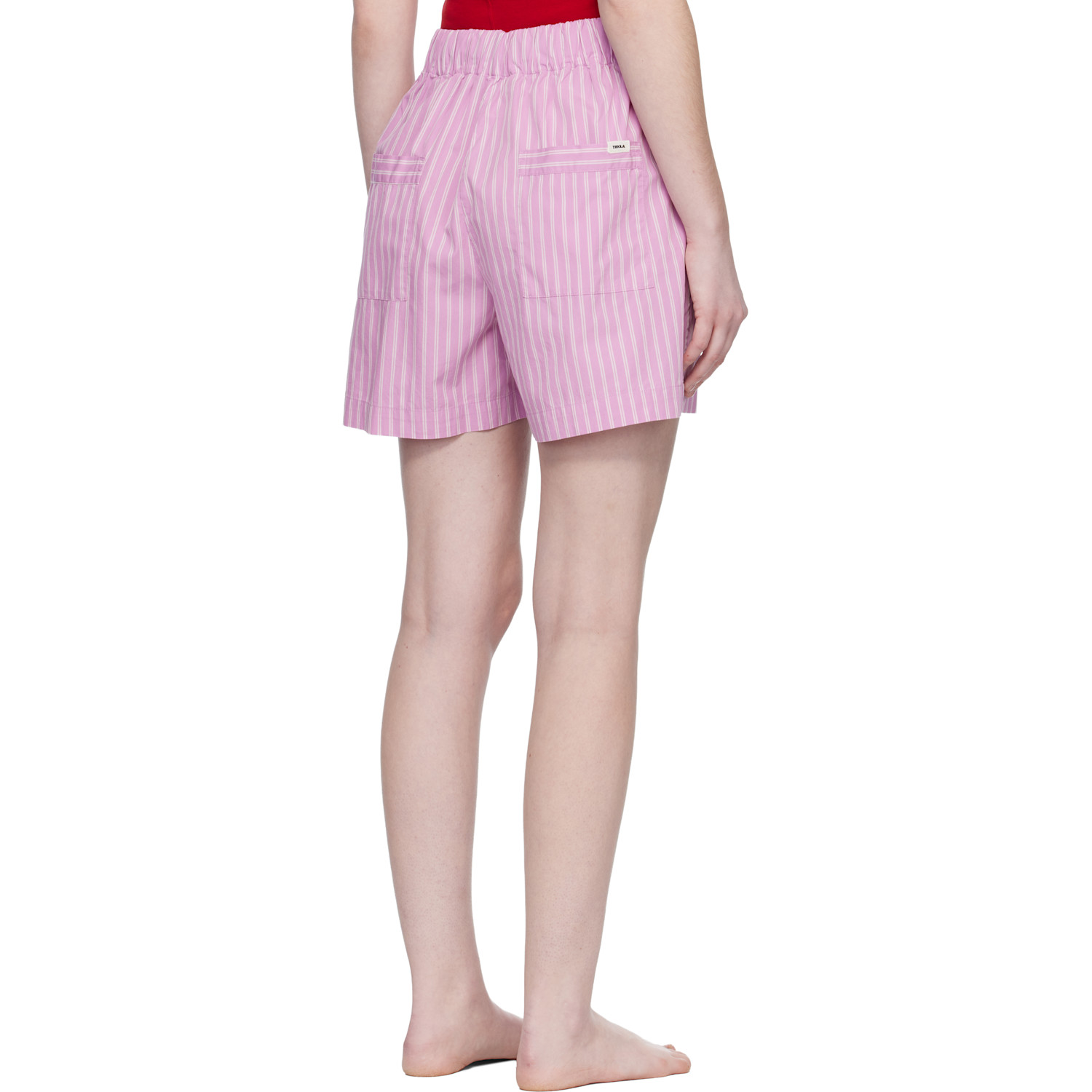  Tekla Pink Poplin Pyjama Shorts 
