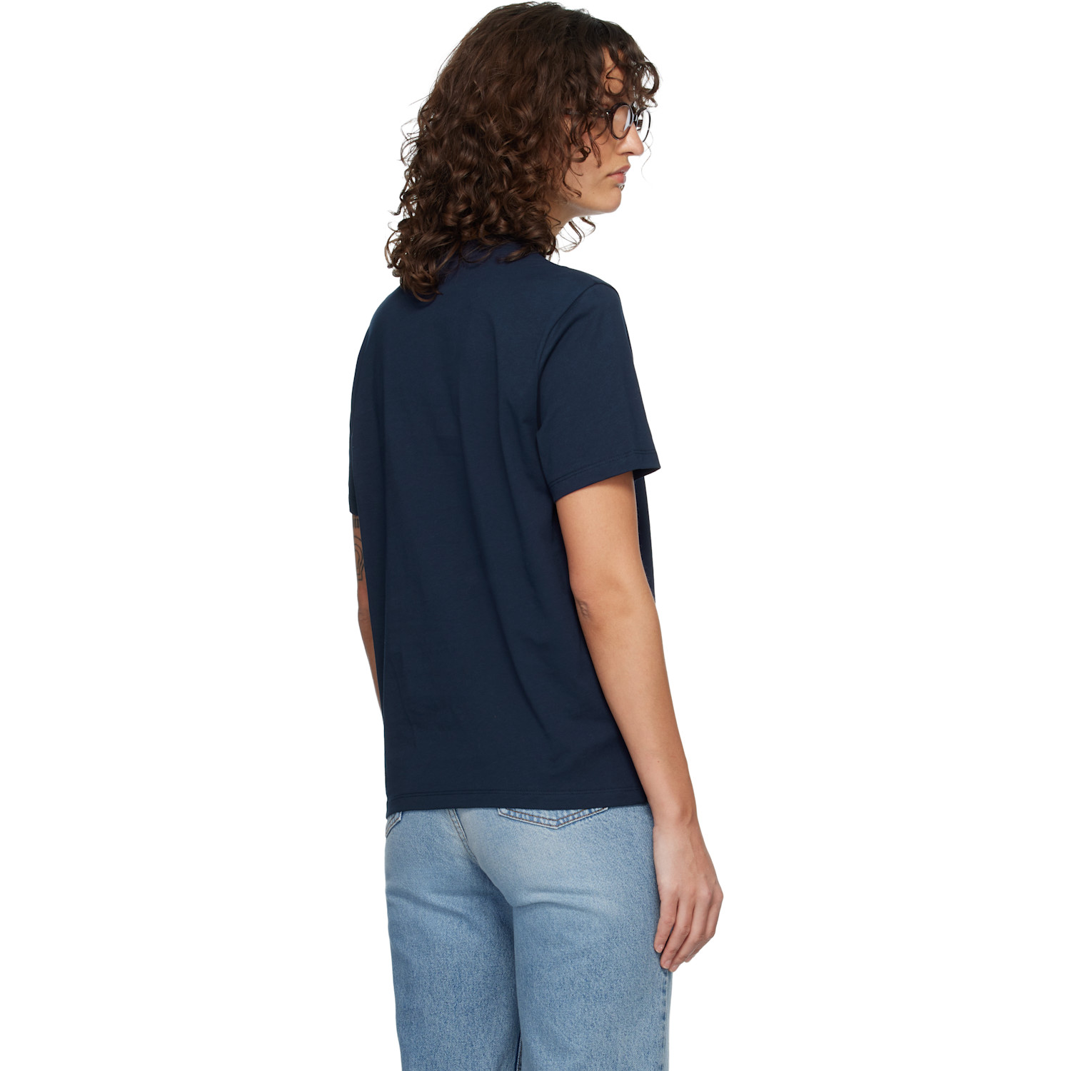  Ami Paris Navy Ami De Coeur T-shirt 