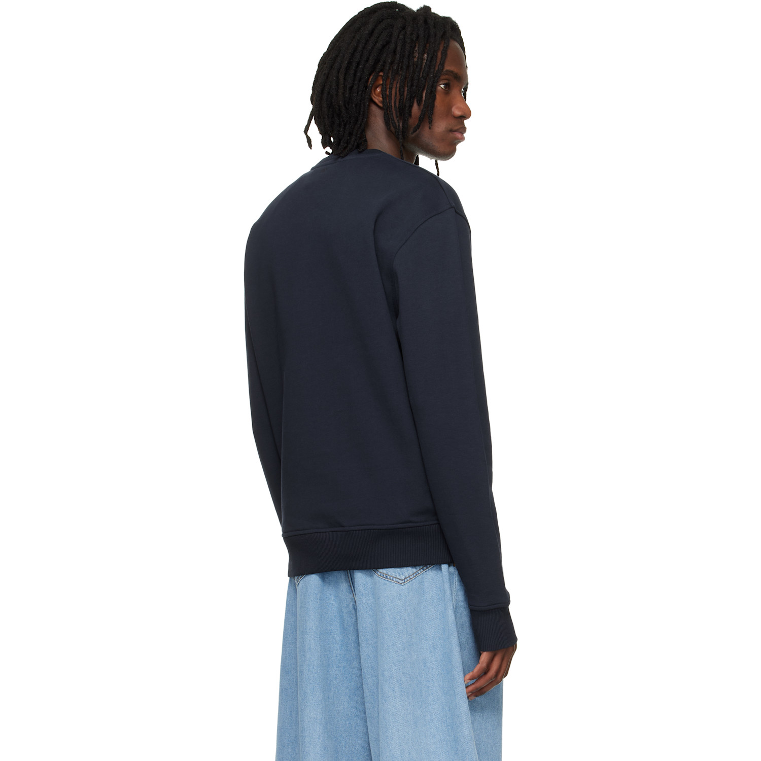  Ami Paris Navy Cotton Ami De Coeur Sweatshirt 