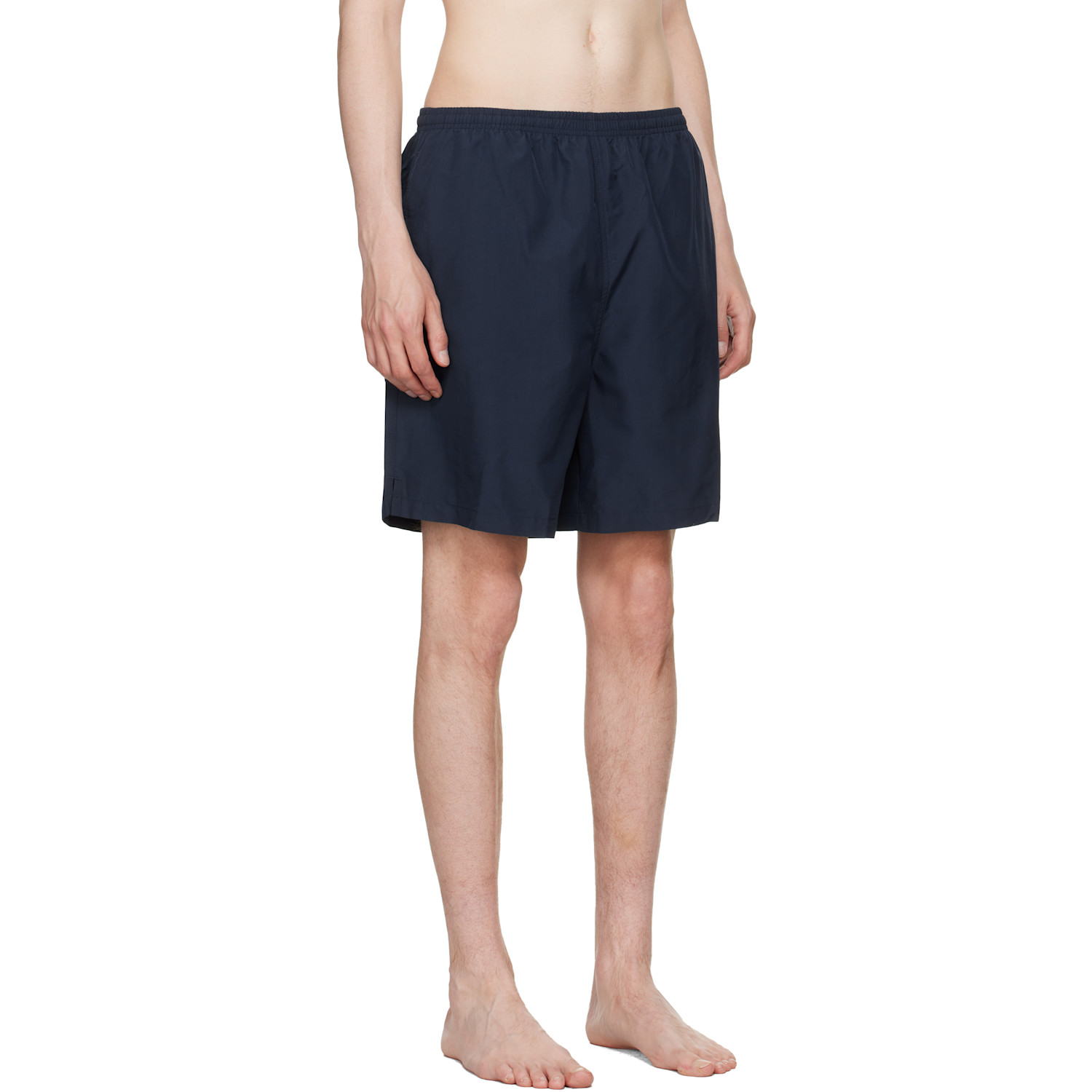  Ami Paris Navy Long Plain Swim Shorts 