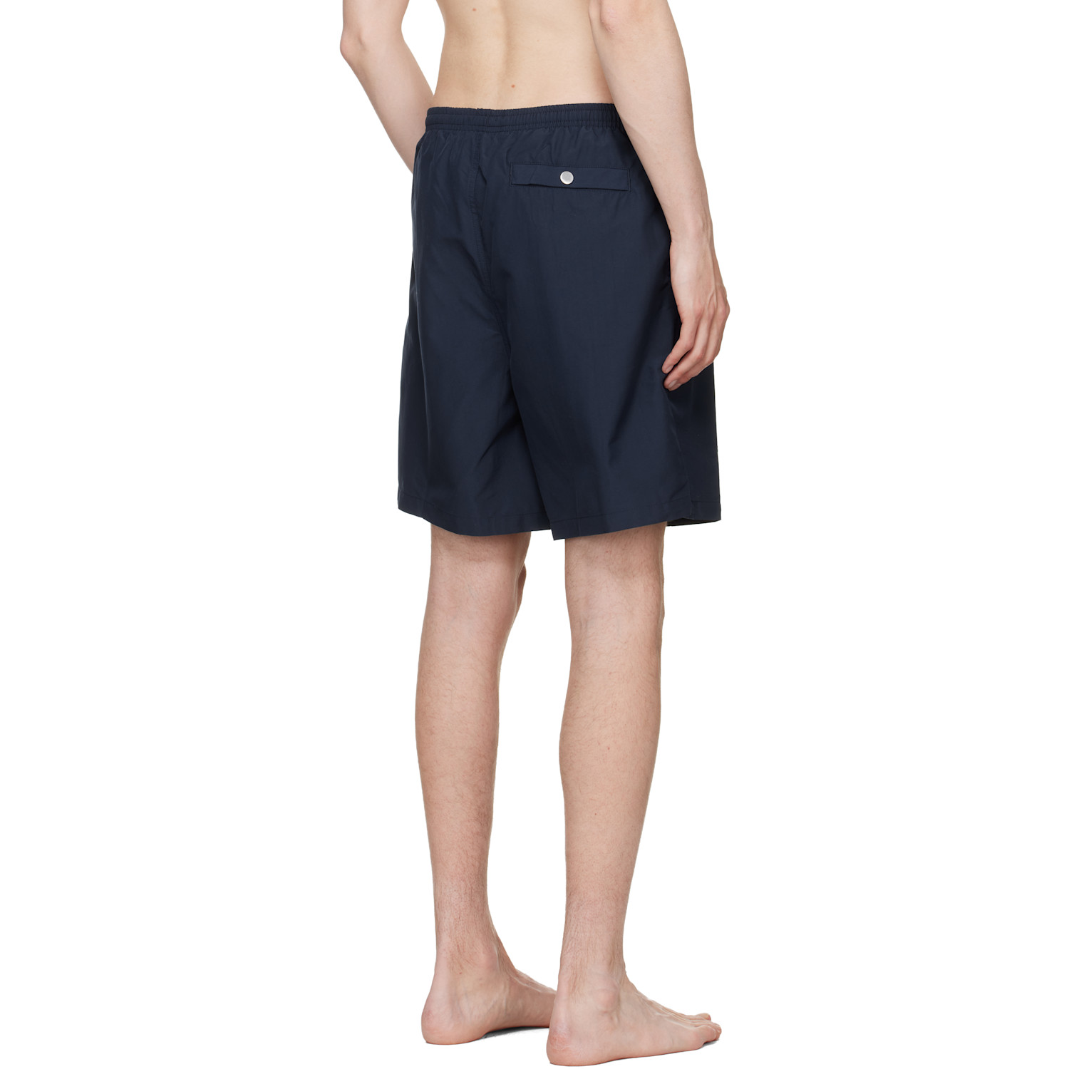  Ami Paris Navy Long Plain Swim Shorts 