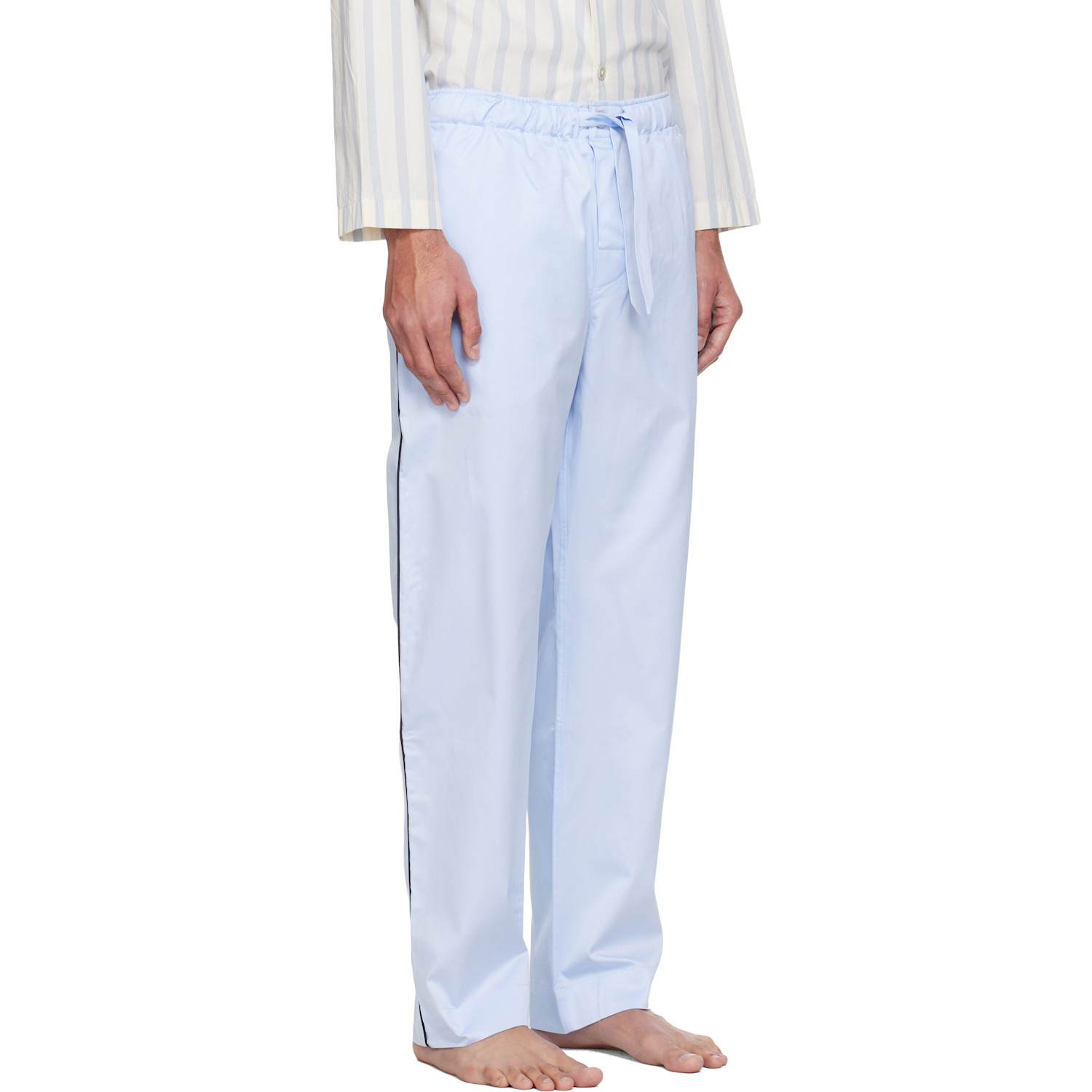  Tekla Blue Sateen Pyjama Pants 