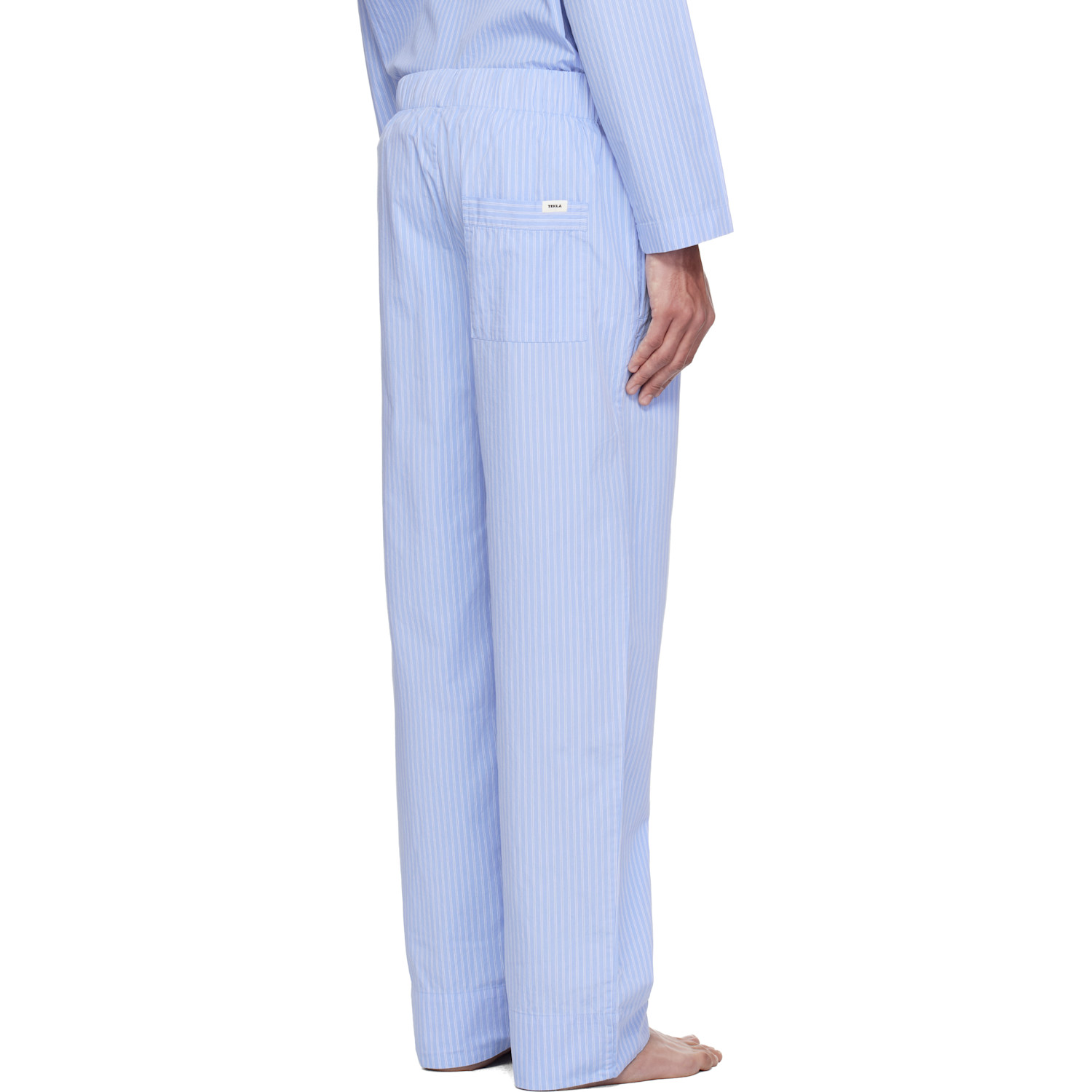  Tekla Blue Poplin Pyjama Pants 