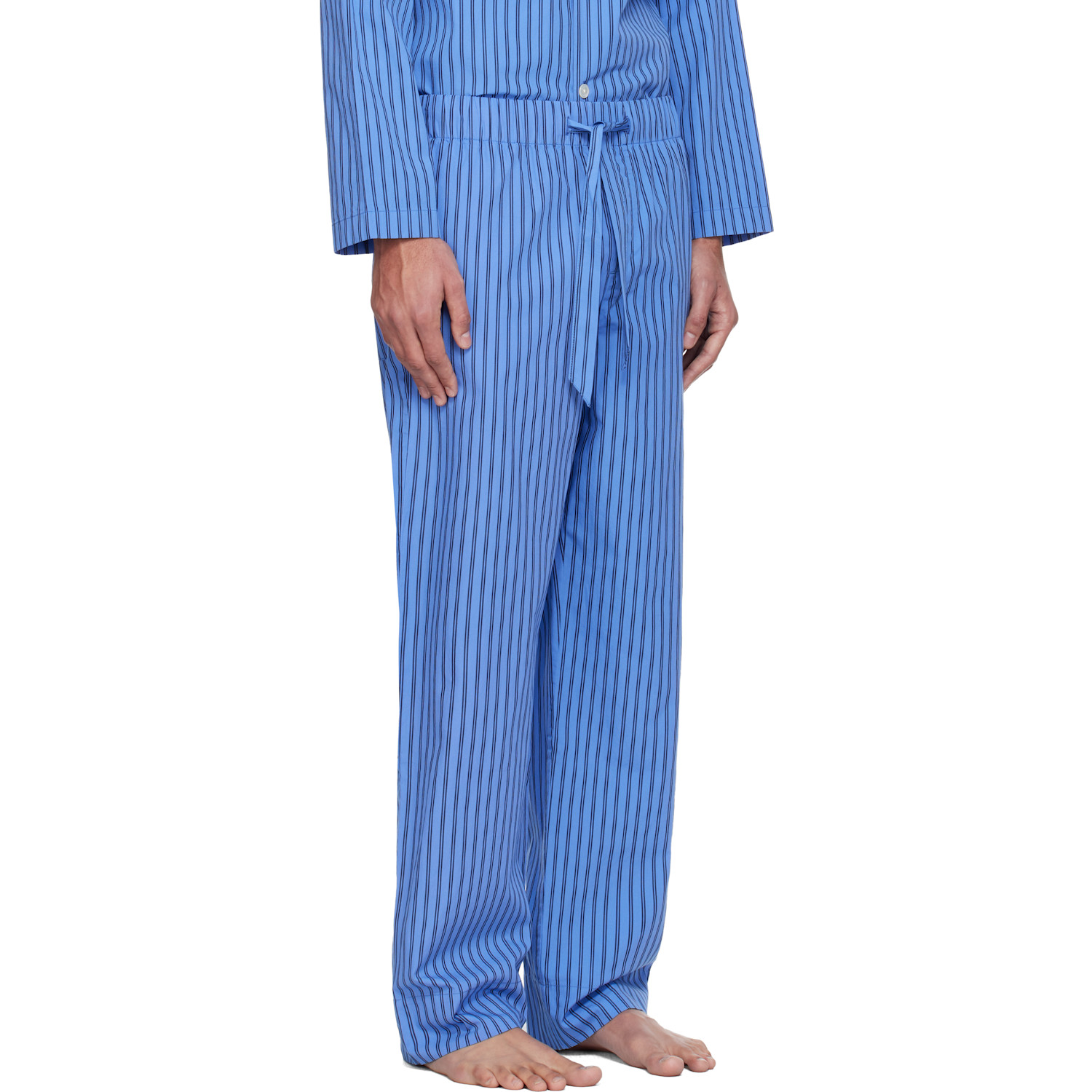  Tekla Blue Poplin Pyjama Pants 