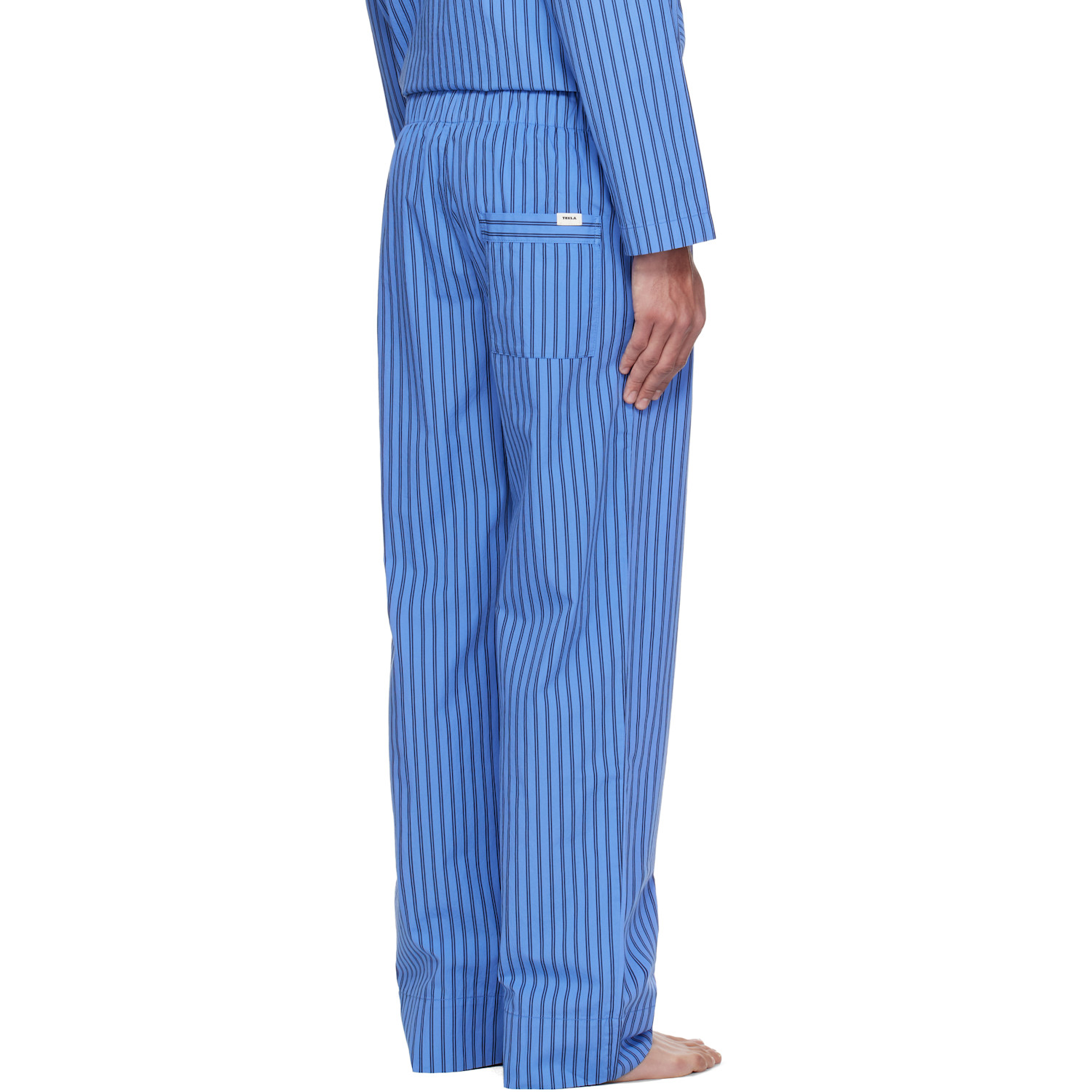  Tekla Blue Poplin Pyjama Pants 