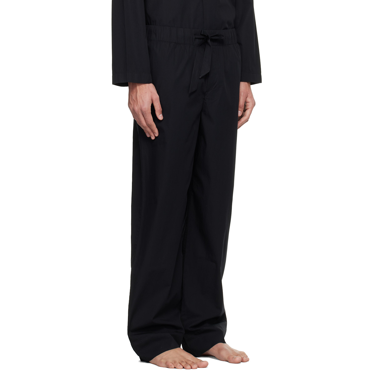  Tekla Black Poplin Pyjama Pants 