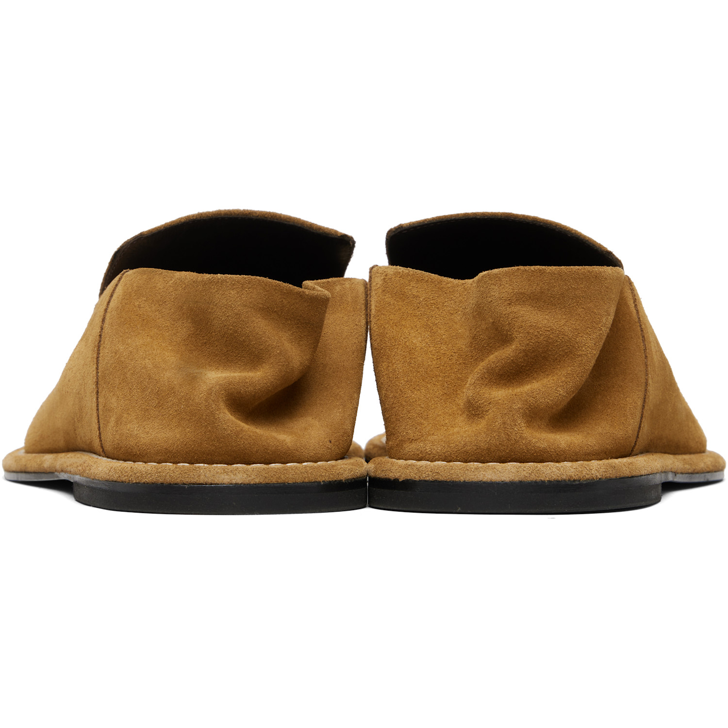  Ami Paris Tan Cow Leather Midi Loafers 