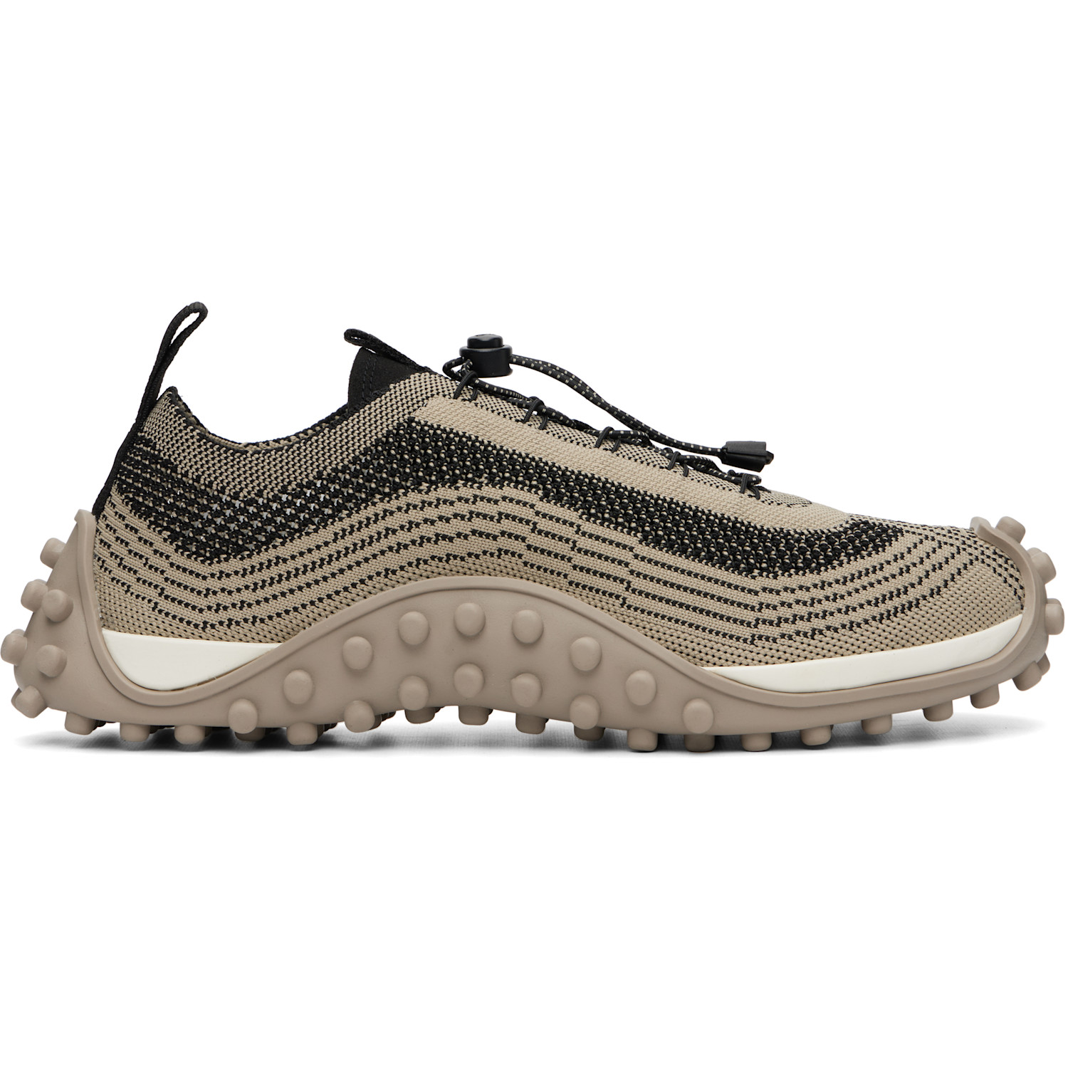 AMI Paris Beige Mirage Knit Sneakers