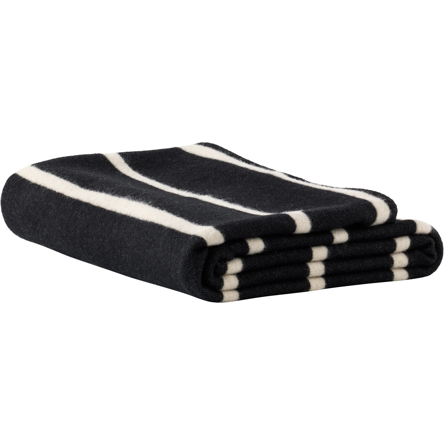  Tekla Black & Off-white Lambswool Blanket 