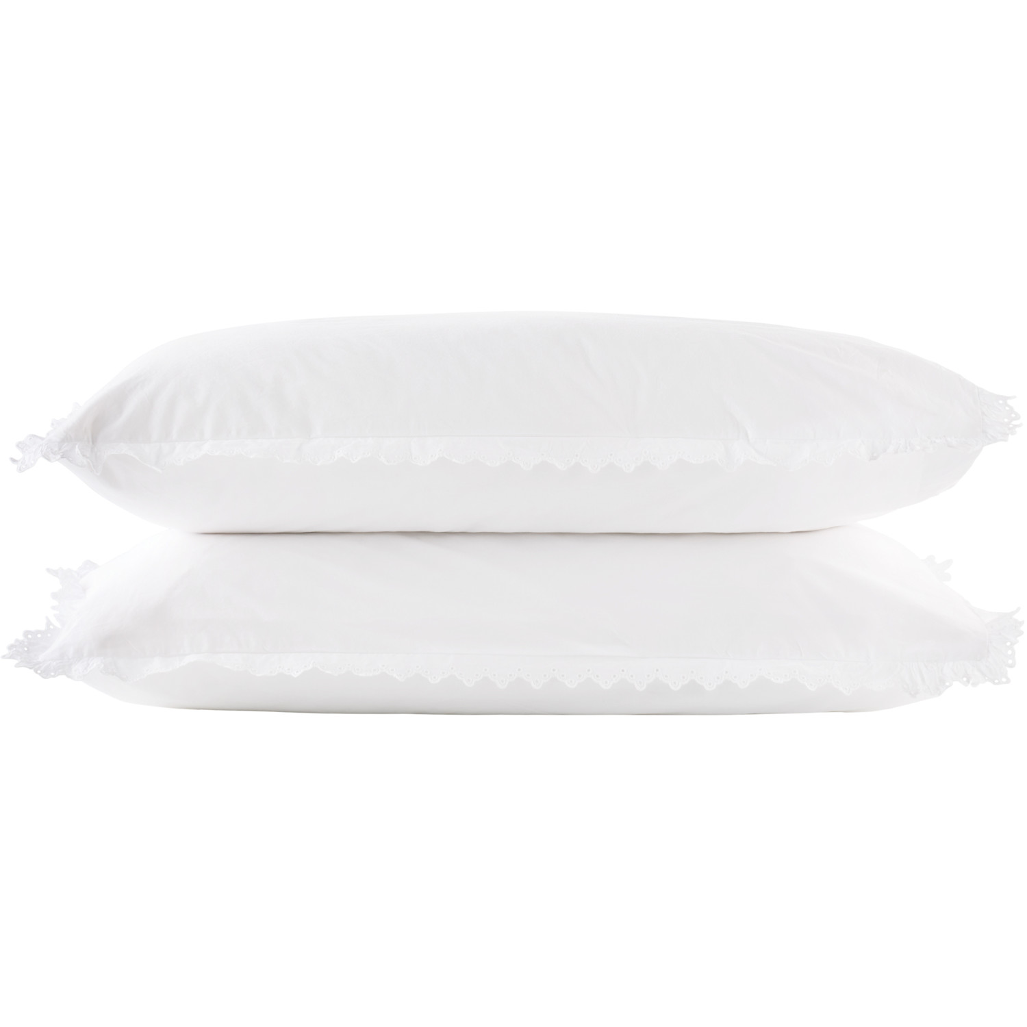  Tekla Two-pack White Anaïs Pillow Shams 