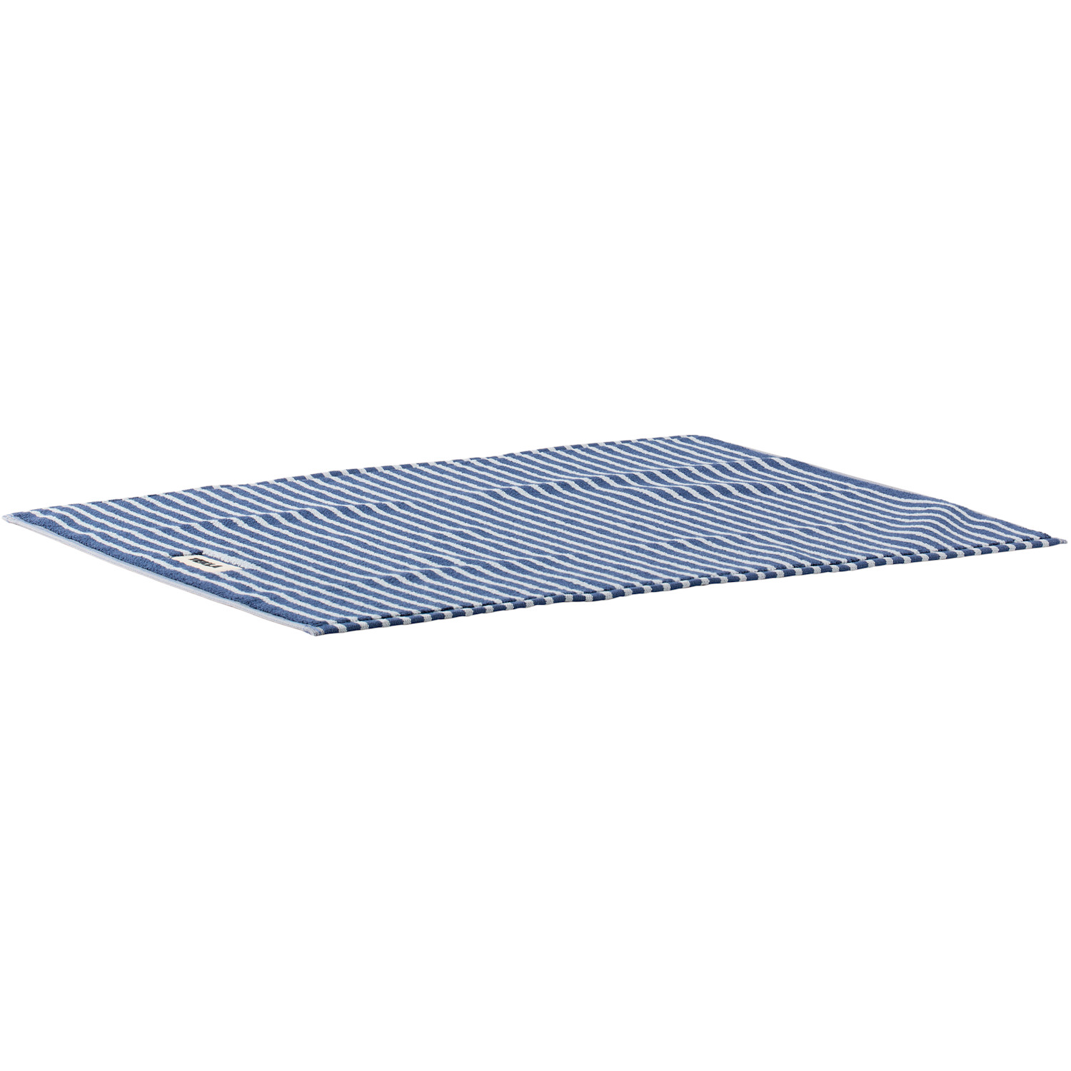  Tekla Navy & Blue Terry Bath Mat 