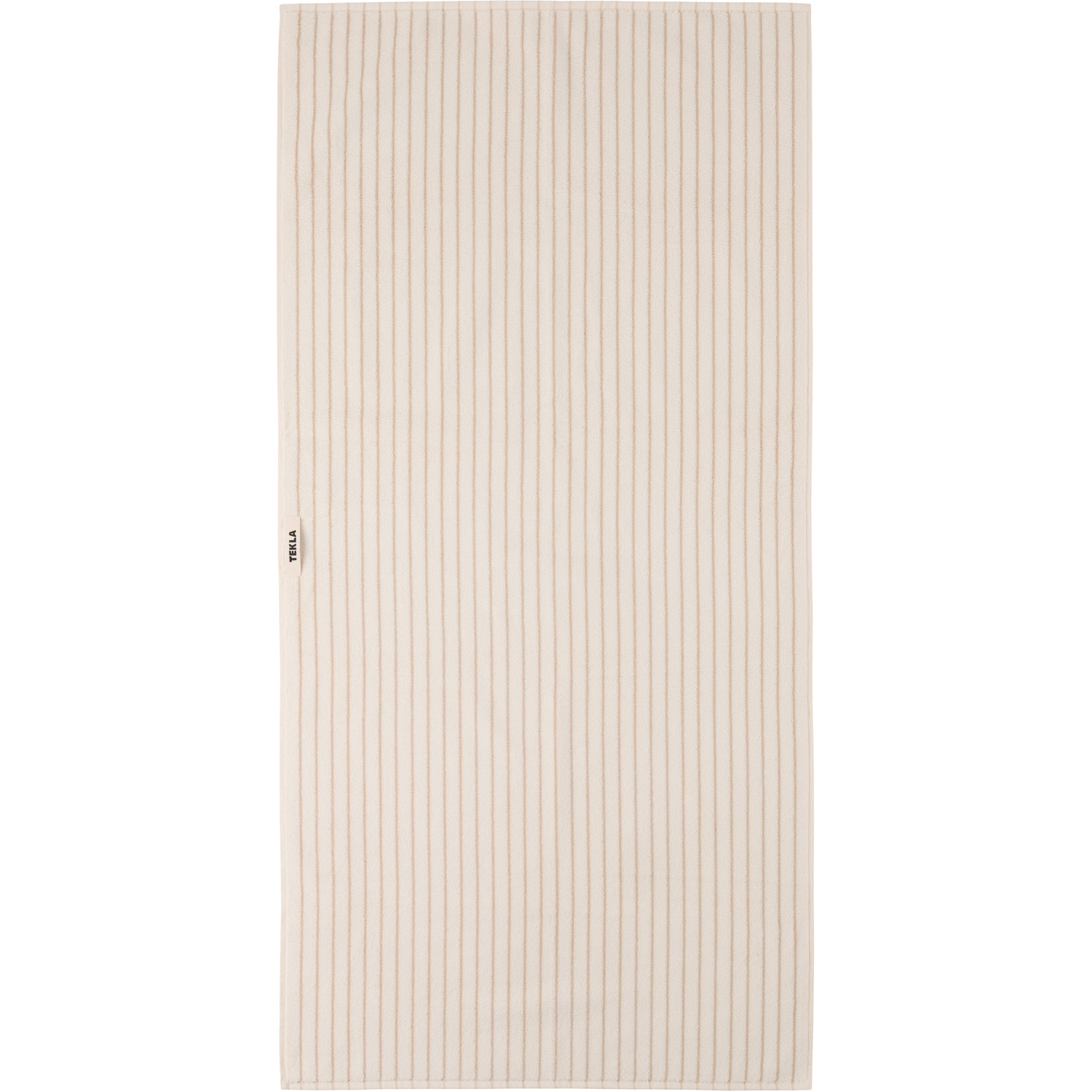  Tekla Off-white & Tan Striped Towel Set, 3 Pcs 