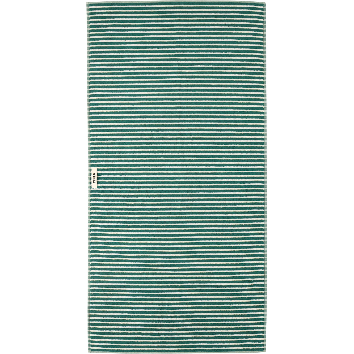  Tekla Green Striped Towel Set, 3 Pcs 