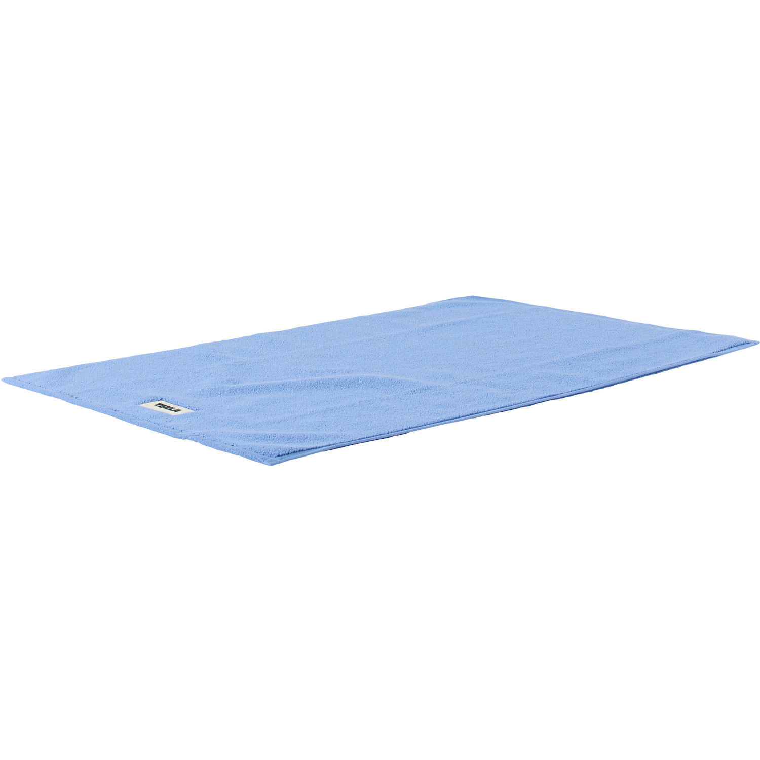  Tekla Blue Terry Bath Mat 