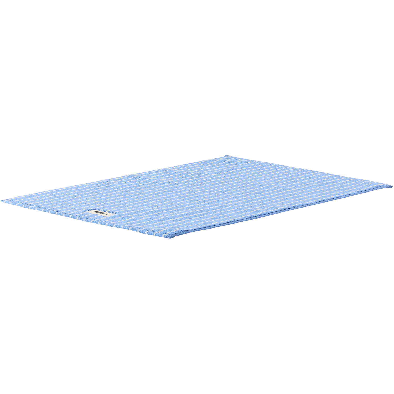  Tekla Blue Terry Bath Mat 