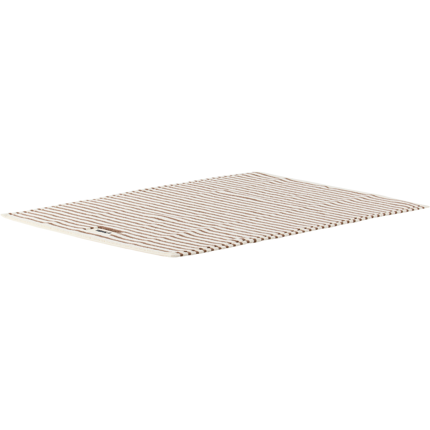  Tekla Off-white & Brown Terry Bath Mat 