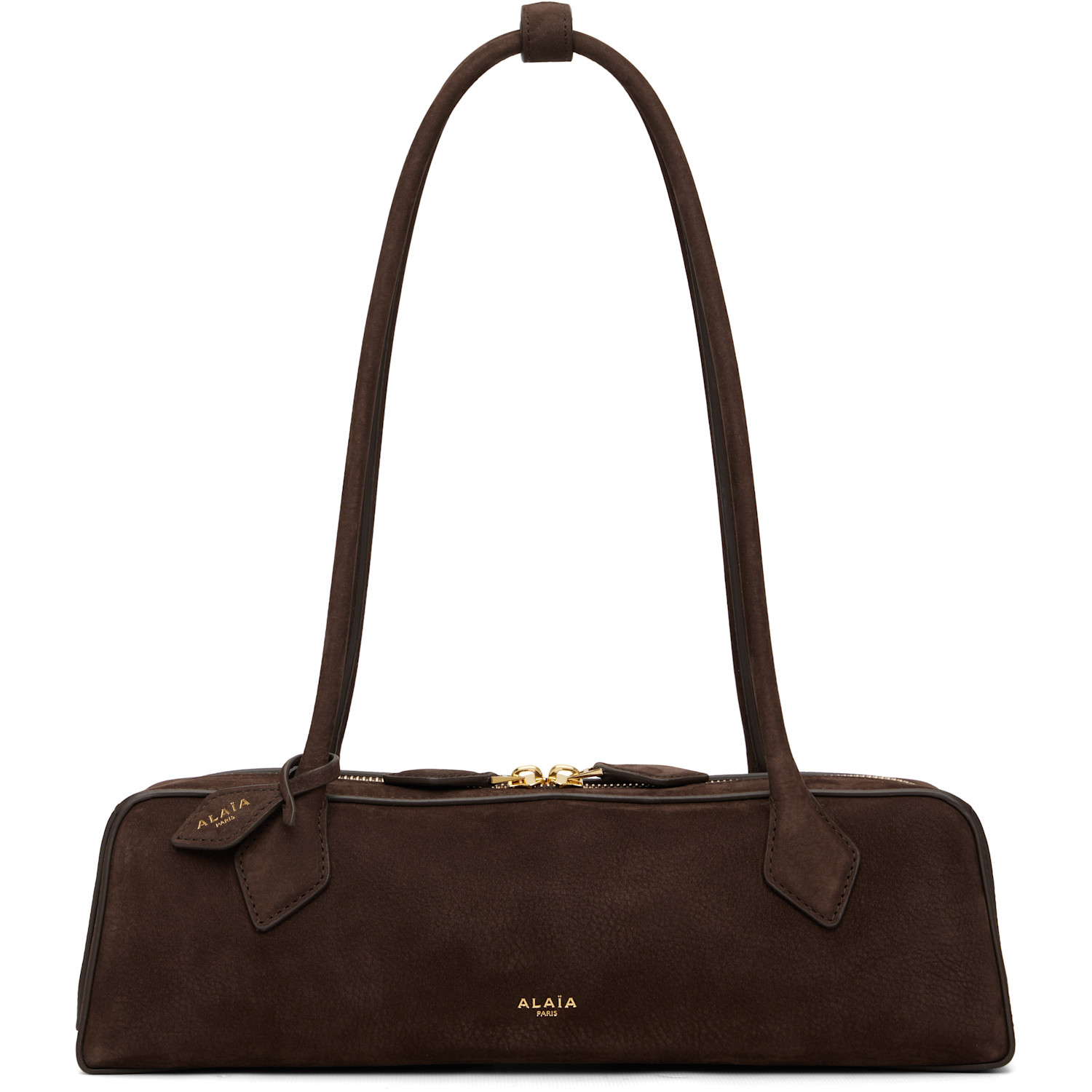 ALAÏA Brown 'Le Teckel' Medium Bag