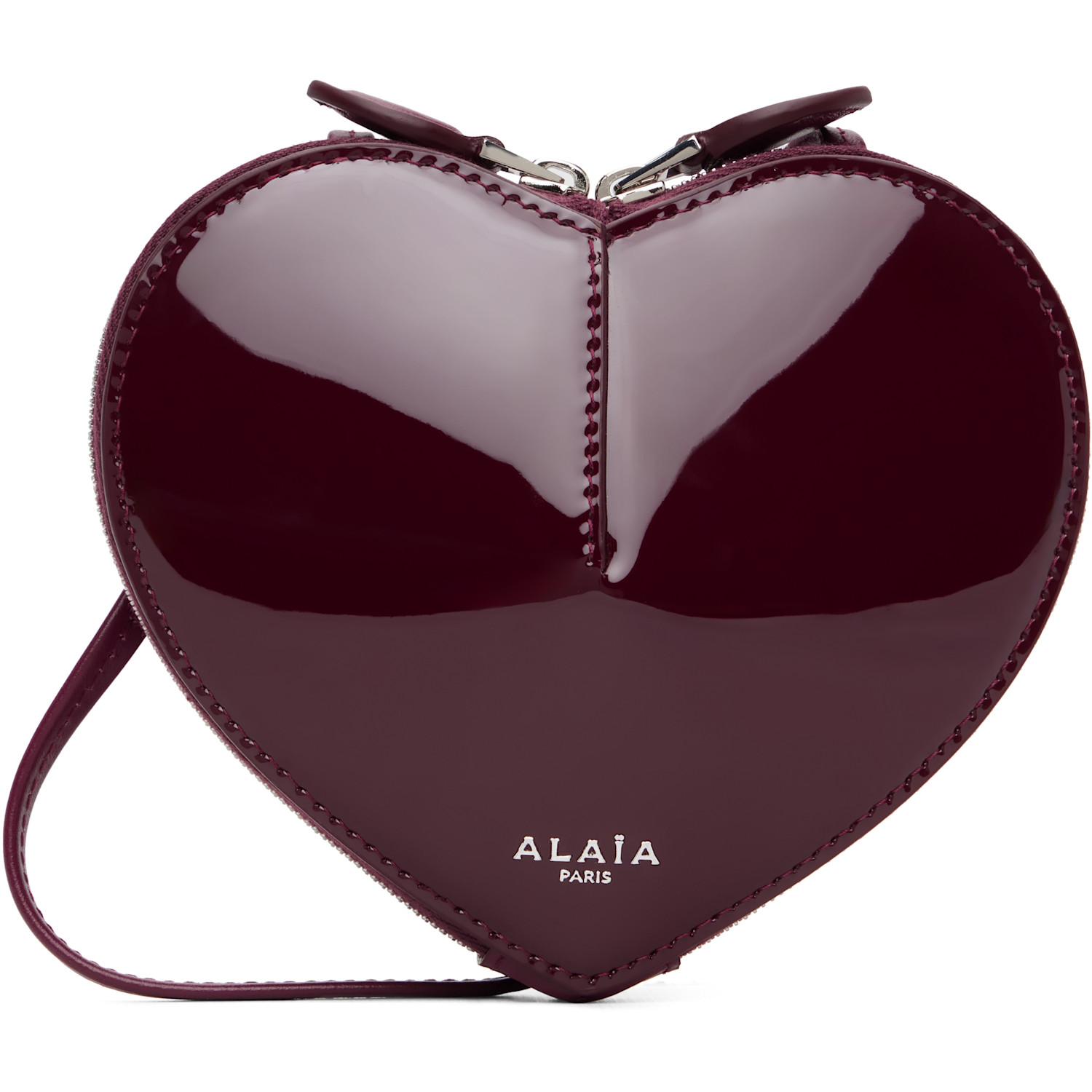 ALAÏA Burgundy 'Le Coeur' Small Bag