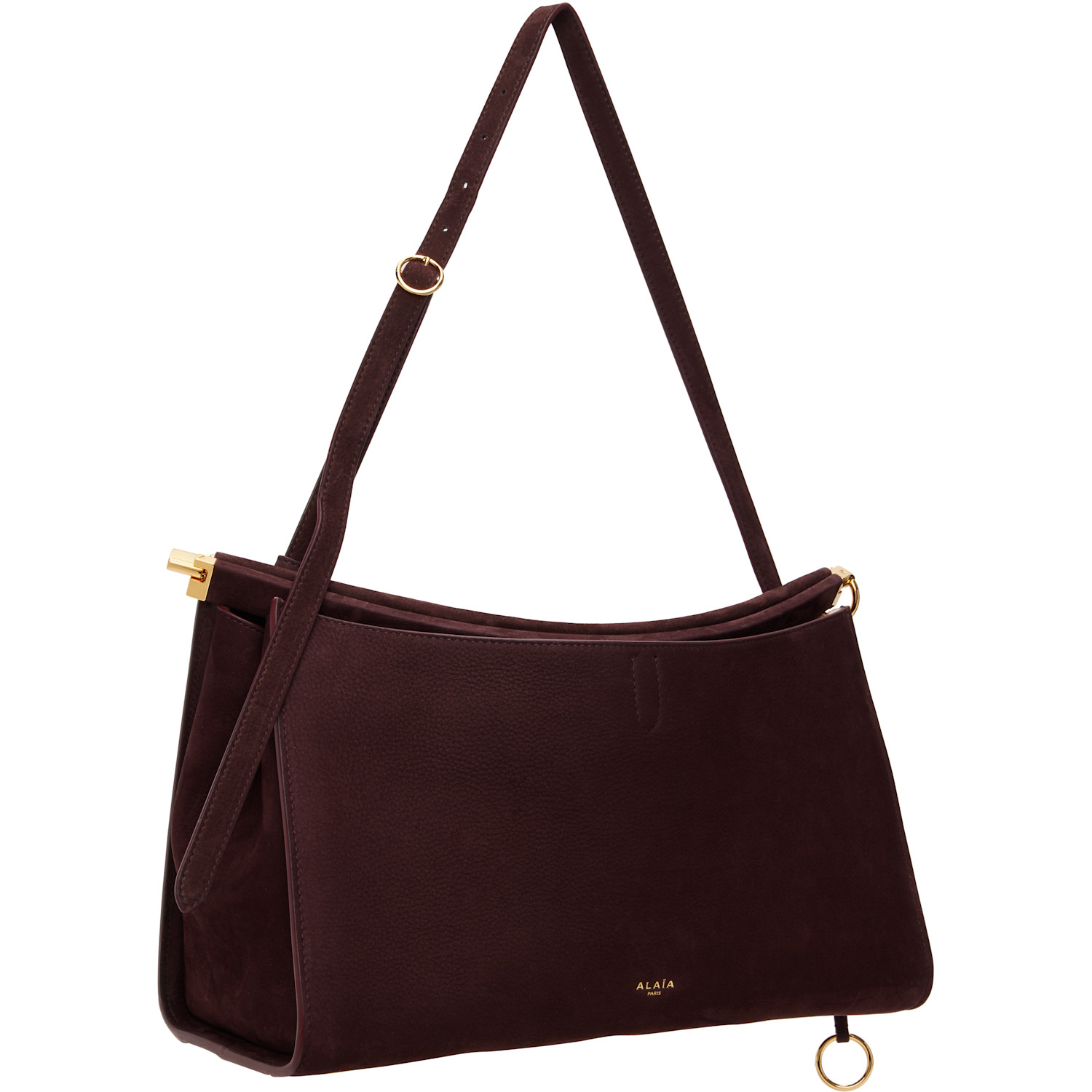  Alaïa Burgundy 'le Click' Pocket 35 Bag 