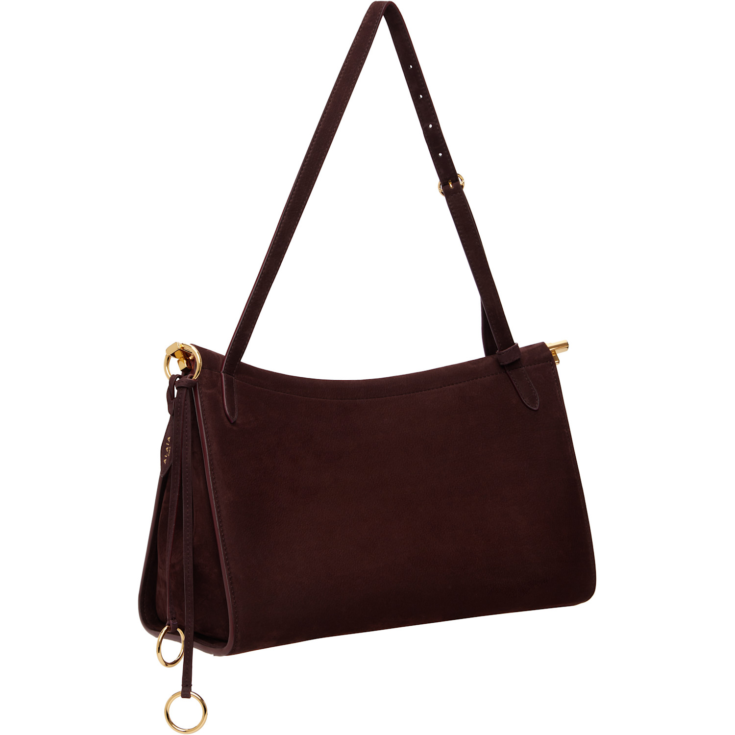  Alaïa Burgundy 'le Click' Pocket 35 Bag 