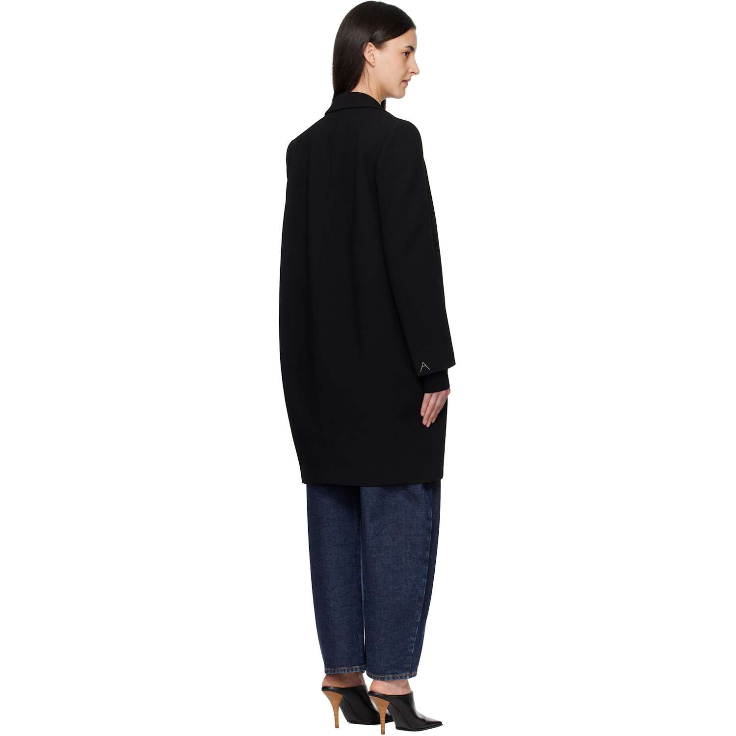  Alaïa Black Virgin Wool Coat 