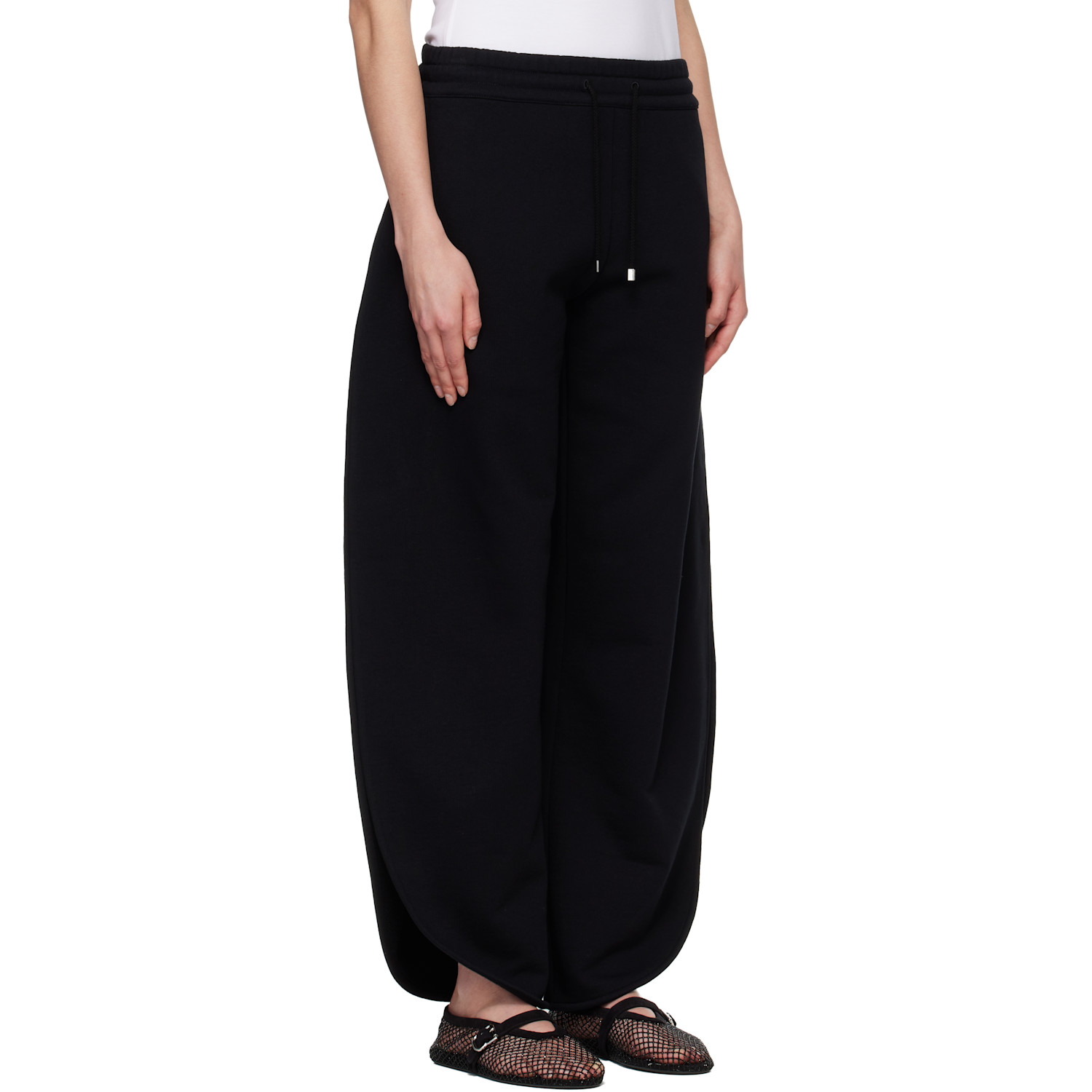 Alaïa Black Petal Fleece Sweatpants 