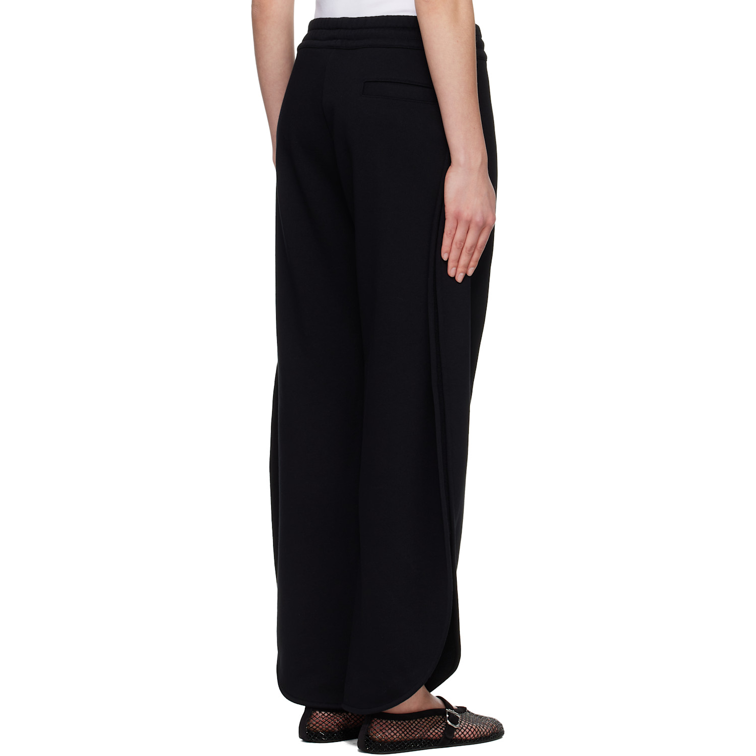  Alaïa Black Petal Fleece Sweatpants 