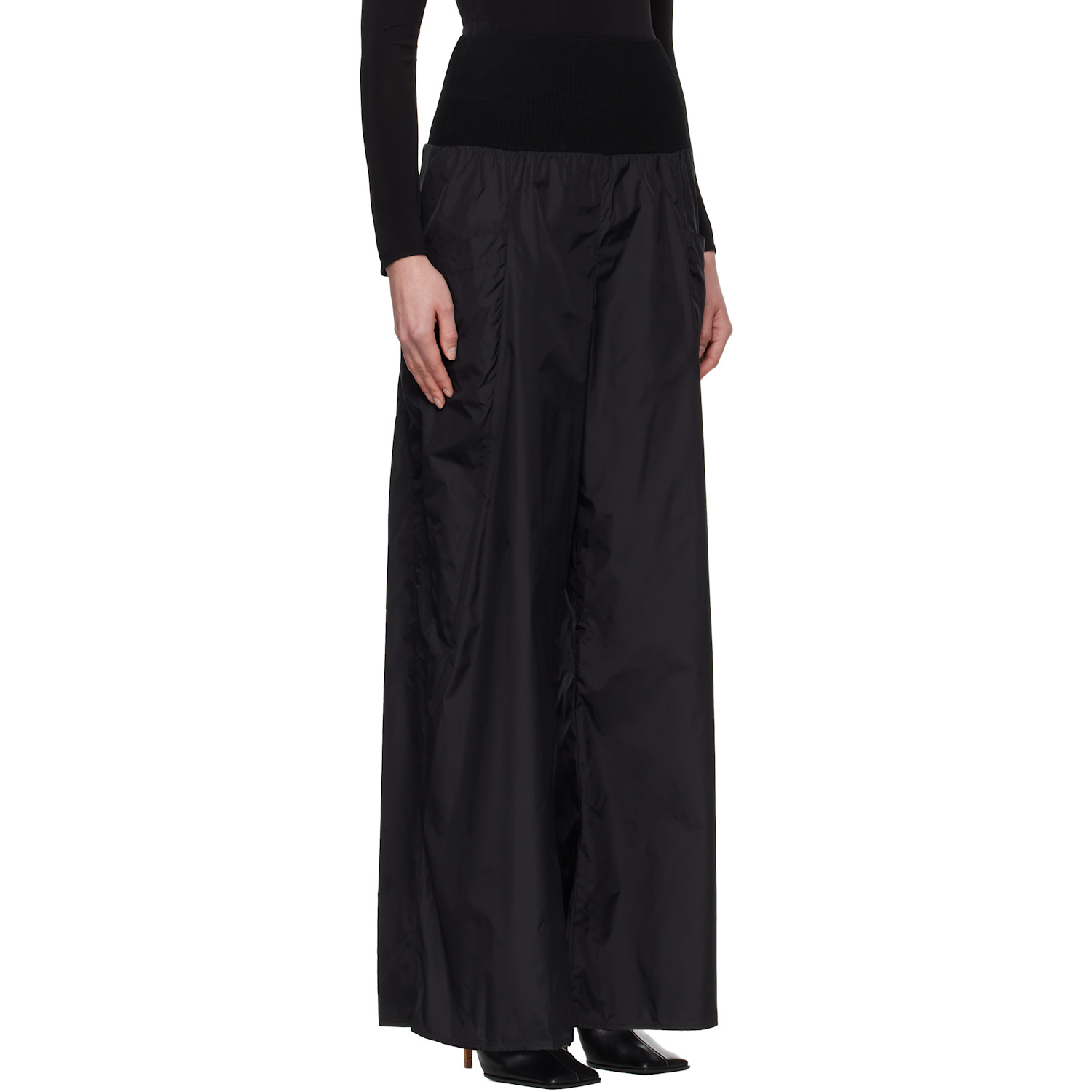  Alaïa Black Nylon Track Pants 