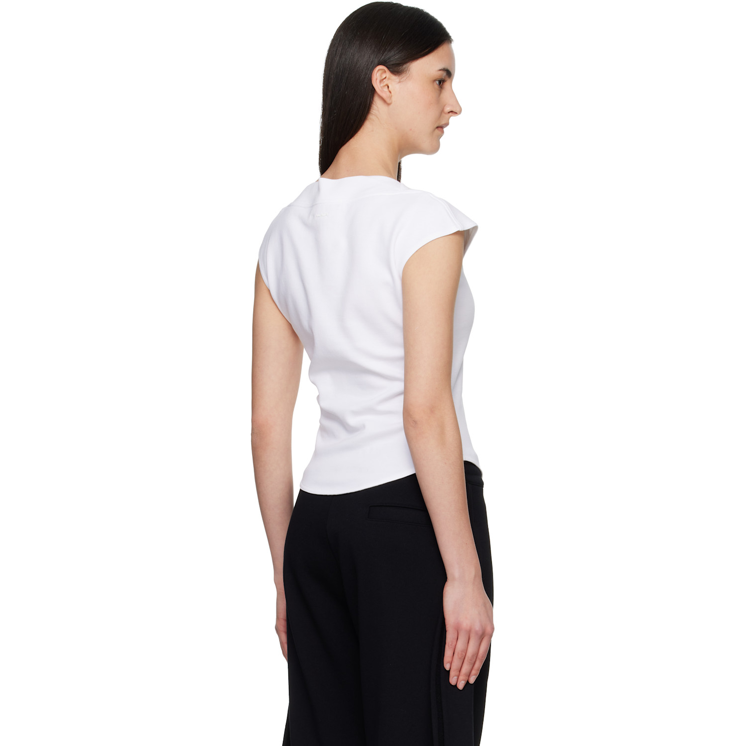  Alaïa White Cap Cotton T-shirt 