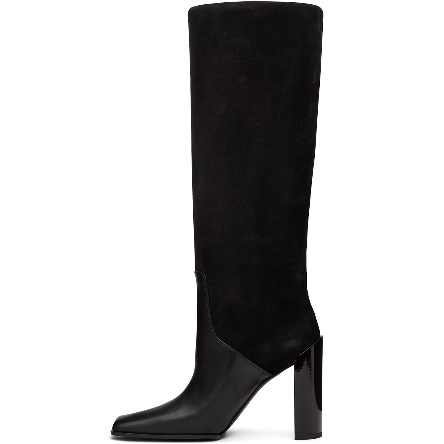  Alaïa Black Square Knee Boots 