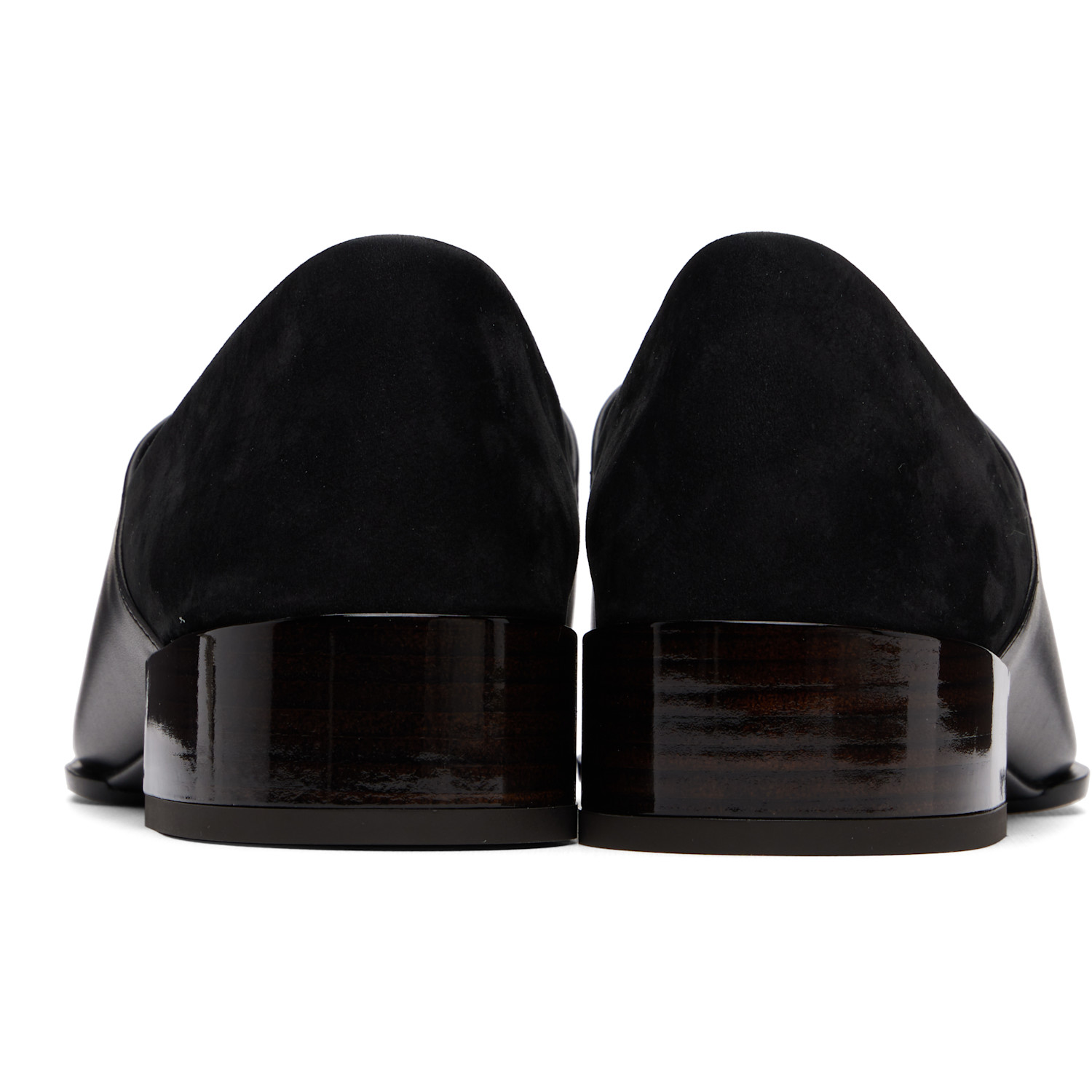  Alaïa Black Square Slipper Loafers 