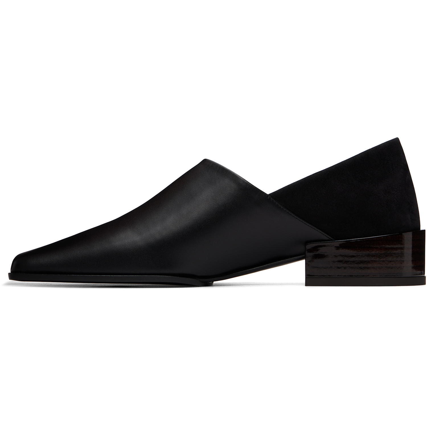  Alaïa Black Square Slipper Loafers 