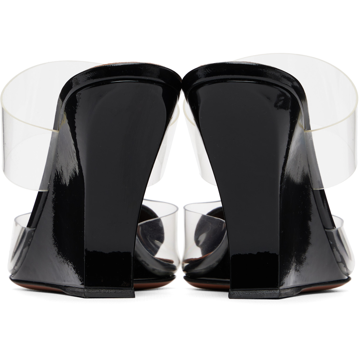  Alaïa Black 'le Cœur' Wedge Mule Heels 