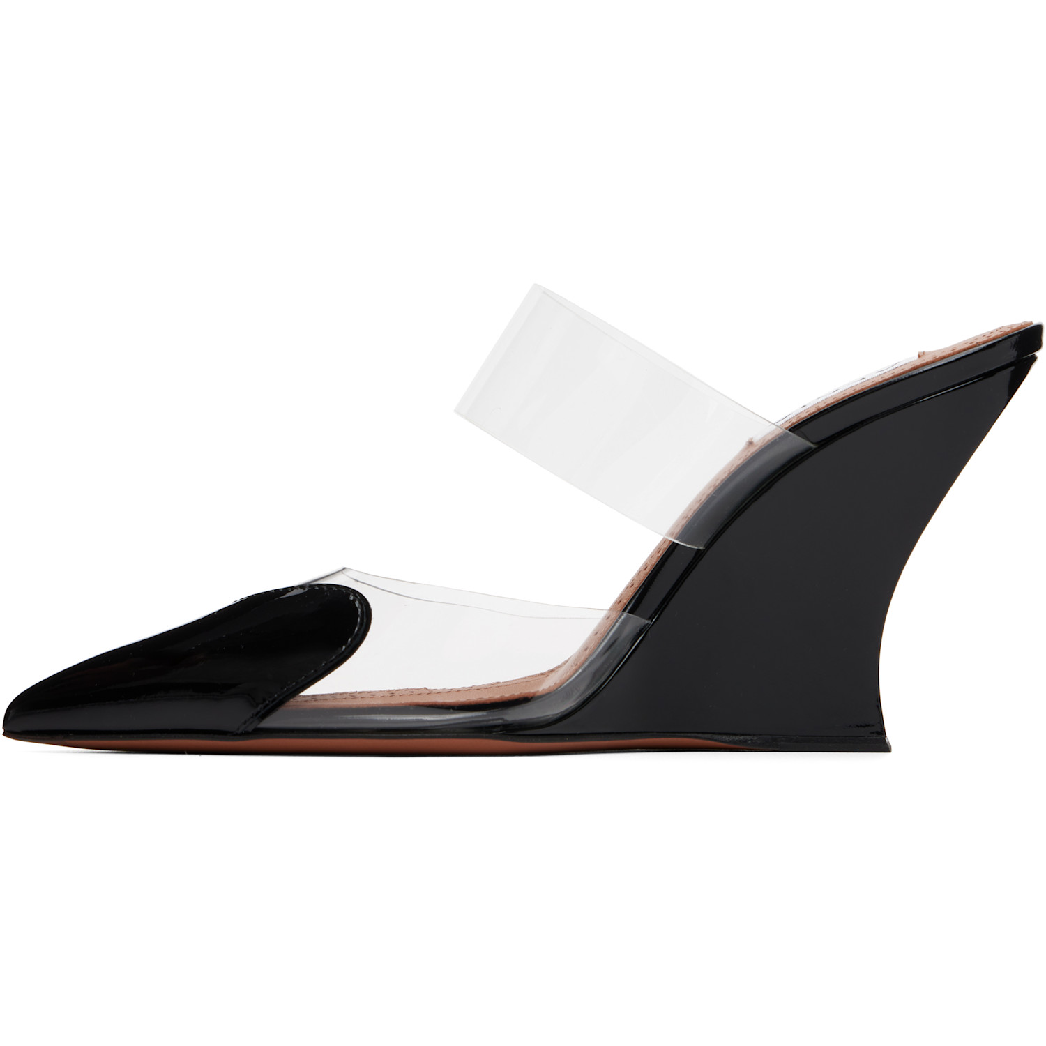  Alaïa Black 'le Cœur' Wedge Mule Heels 