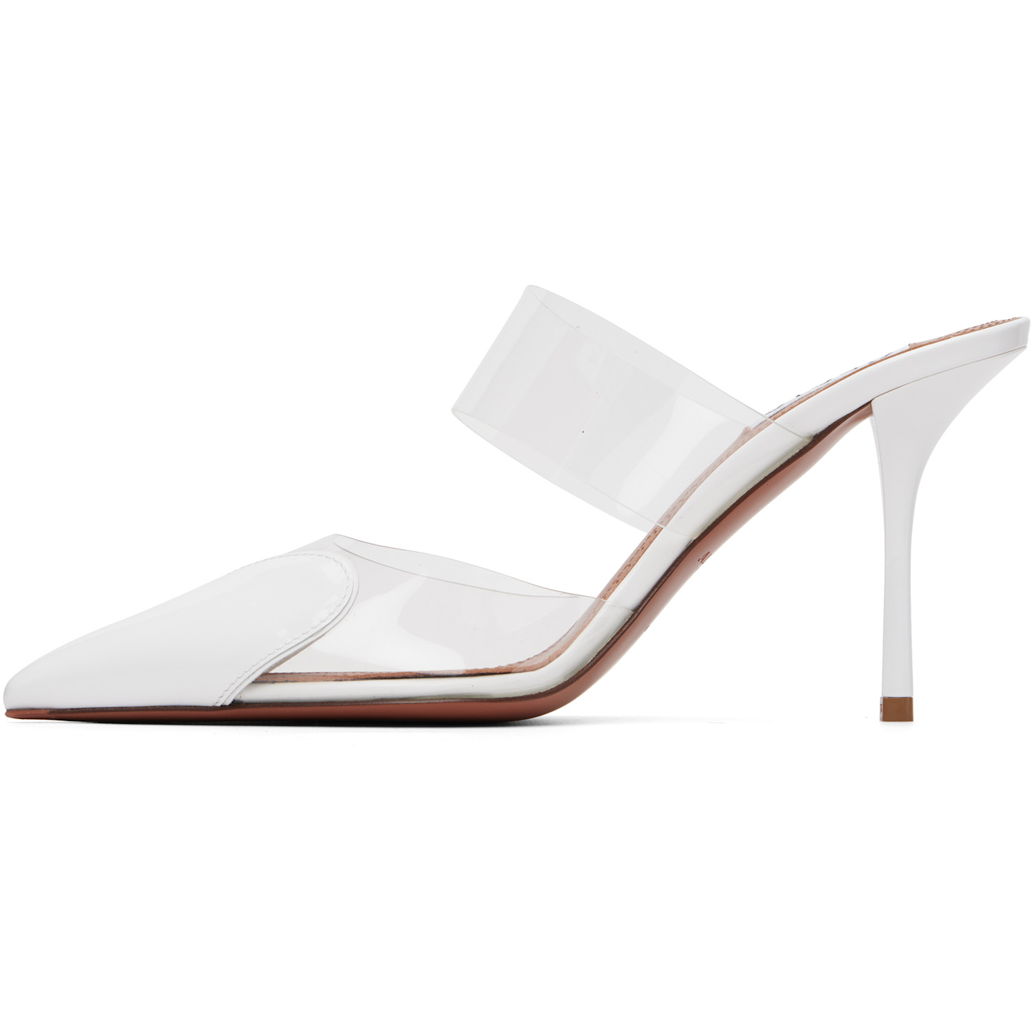  Alaïa White 'le Cœur' Mule Heels 