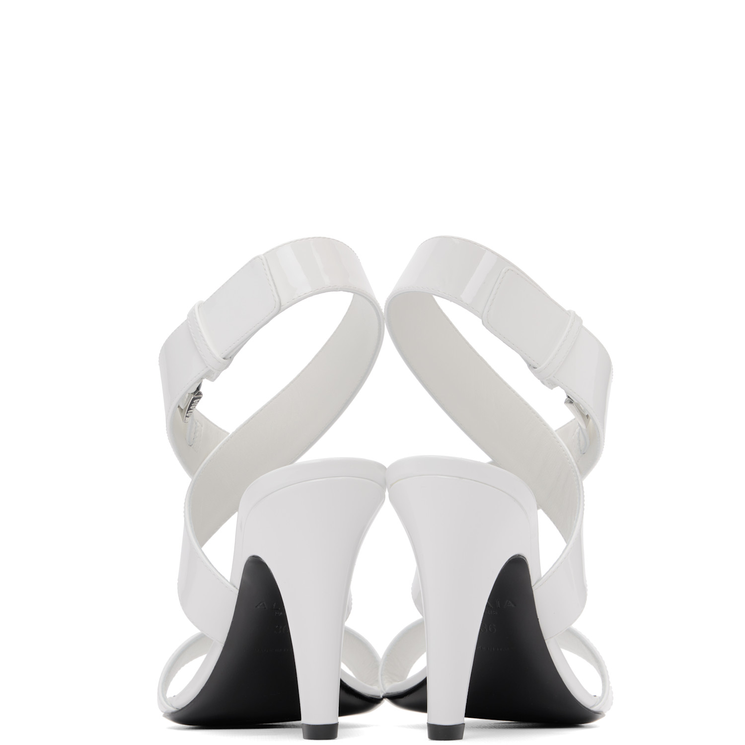  Alaïa White Cone Heeled Sandals 