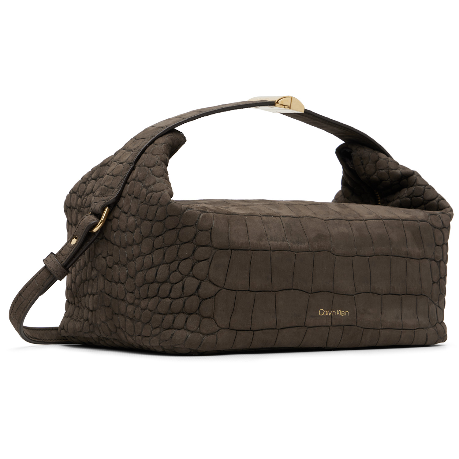  Calvin Klein Collection Brown Andy Soft Zipped Small Pouch 