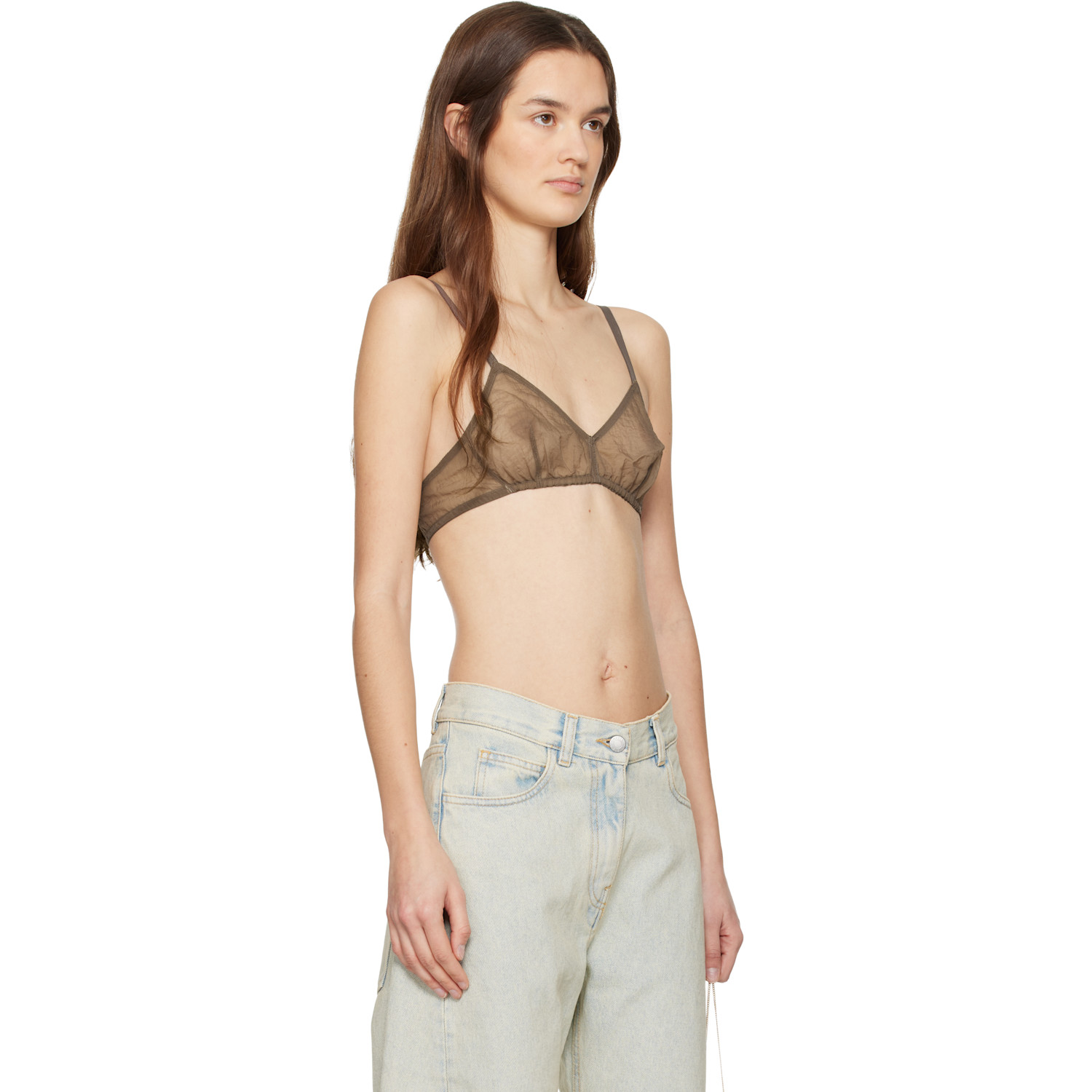 Calvin Klein Collection Brown Solen Unlined Bralette 