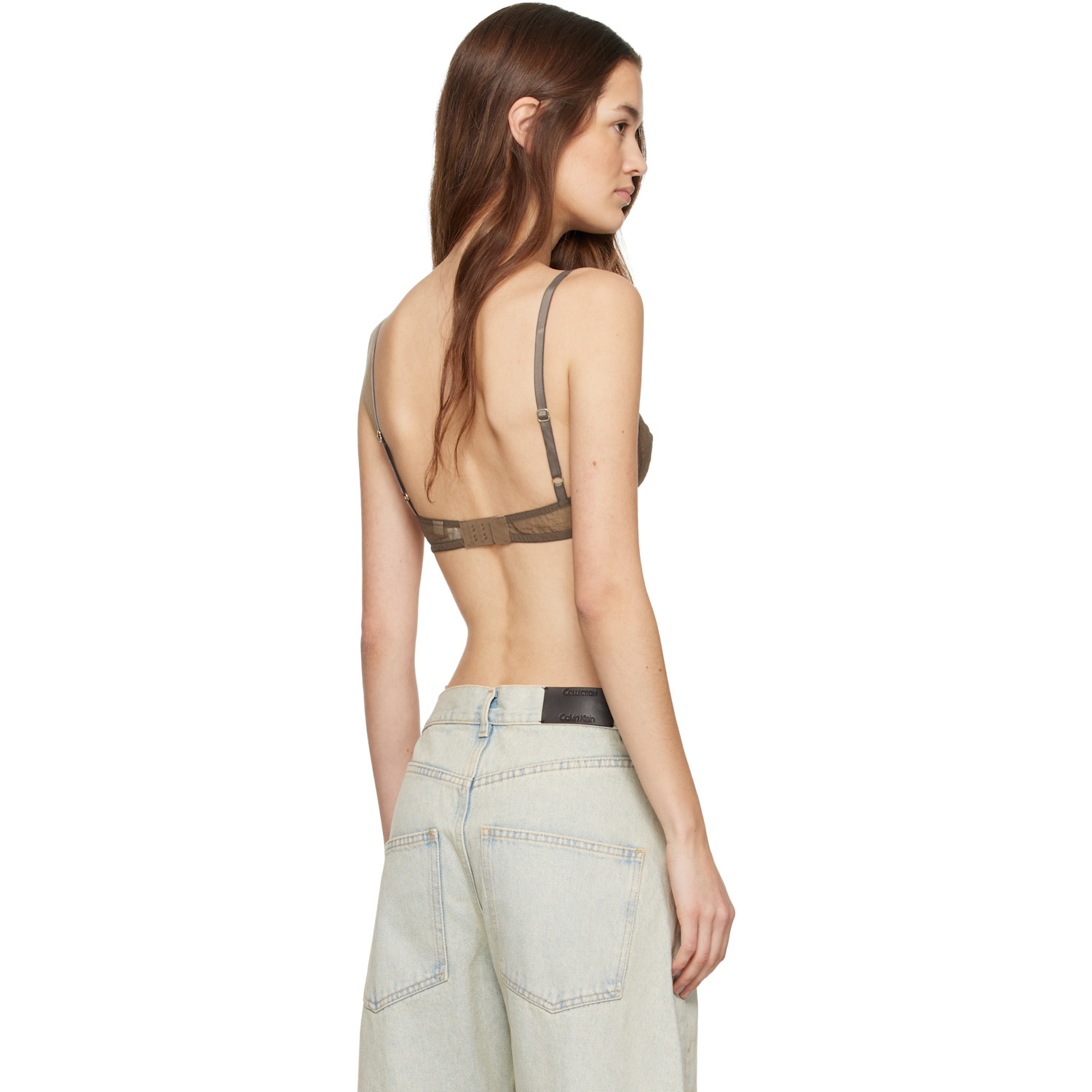  Calvin Klein Collection Brown Solen Unlined Bralette 