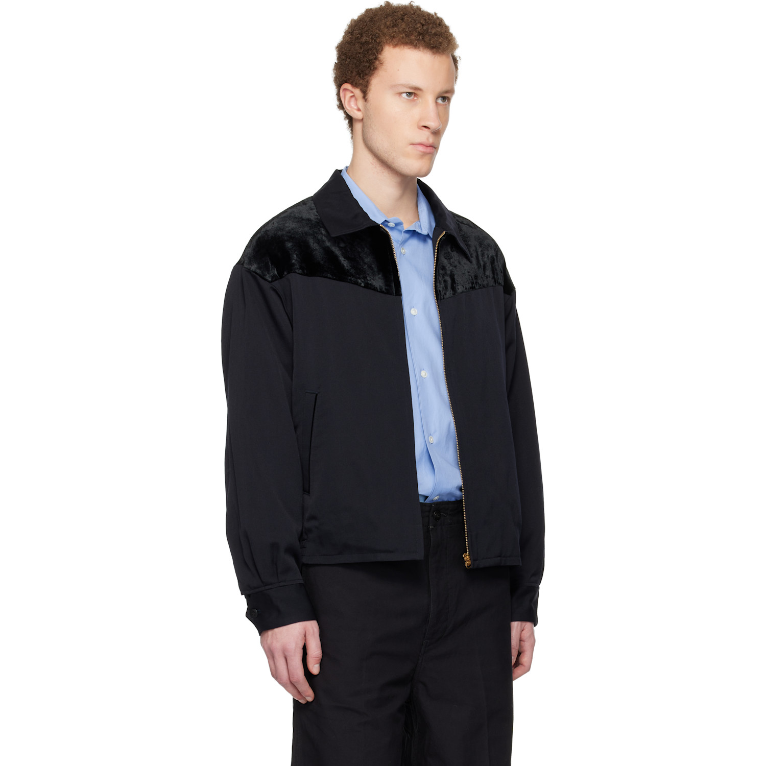  Visvim Navy Mayfield Swing Jacket 