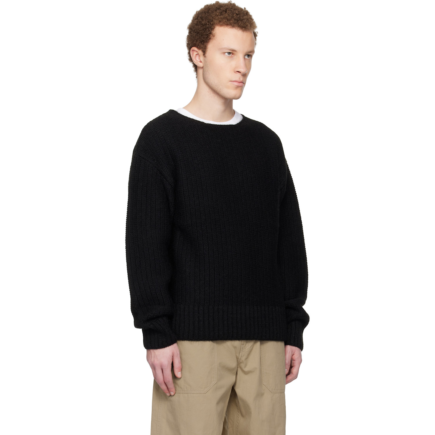  Visvim Black Boatneck Sweater 