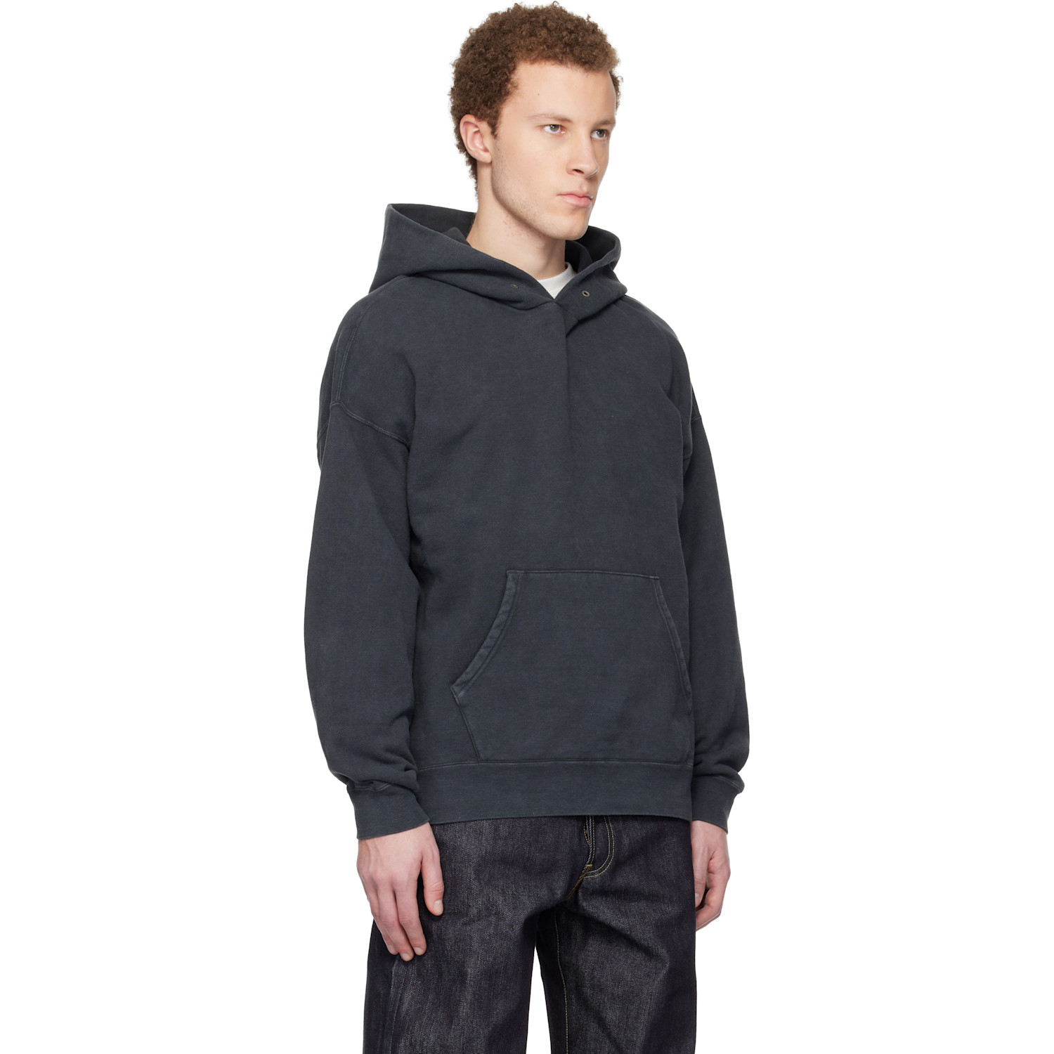  Visvim Black Jumbo Sb P.o. Dmgd Hoodie 