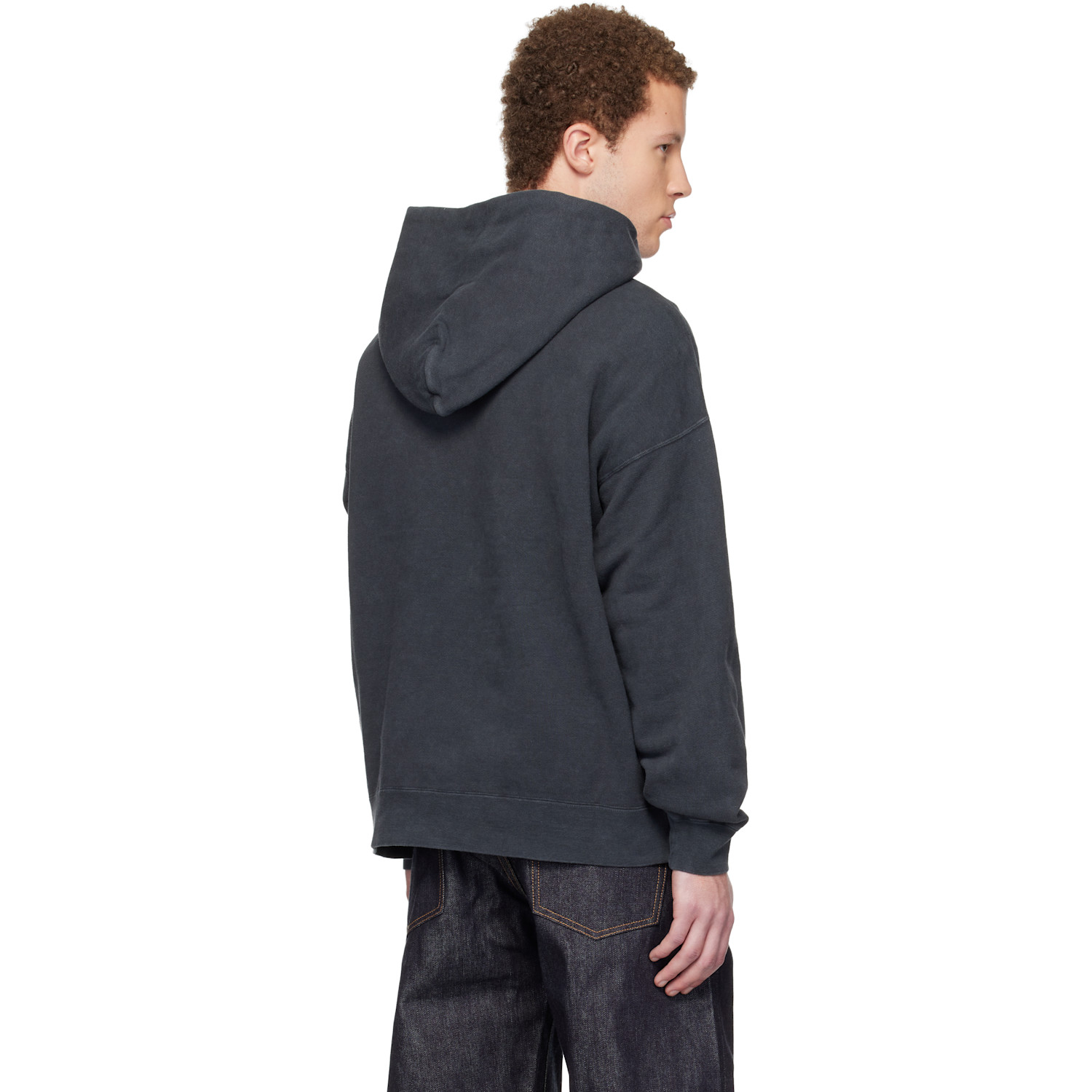  Visvim Black Jumbo Sb P.o. Dmgd Hoodie 