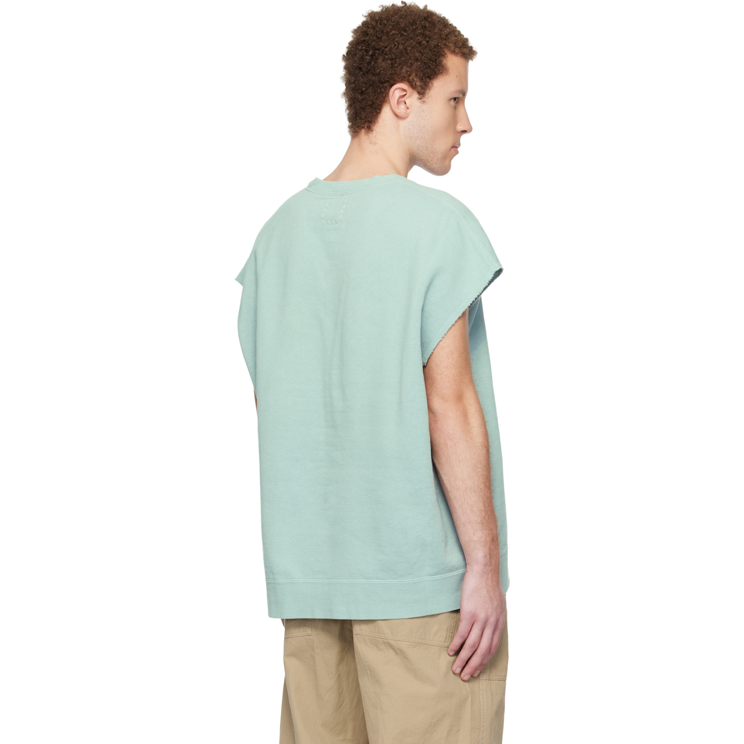  Visvim Blue Mondo S/l Dmgd Sweatshirt 
