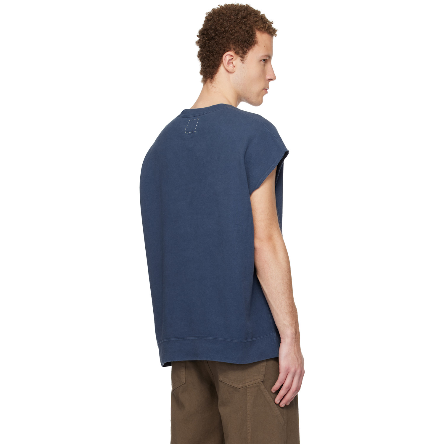  Visvim Blue Mondo S/l Dmgd Sweatshirt 