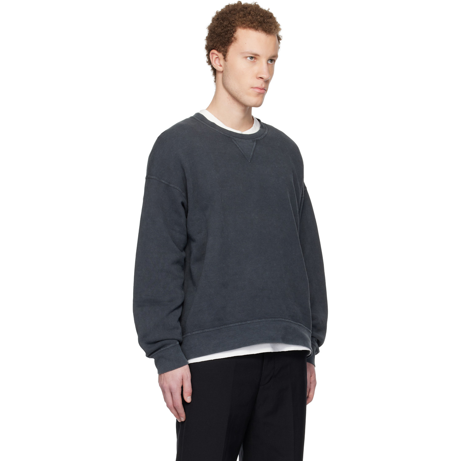  Visvim Black Jumbo Sb L/s Dmgd Sweatshirt 