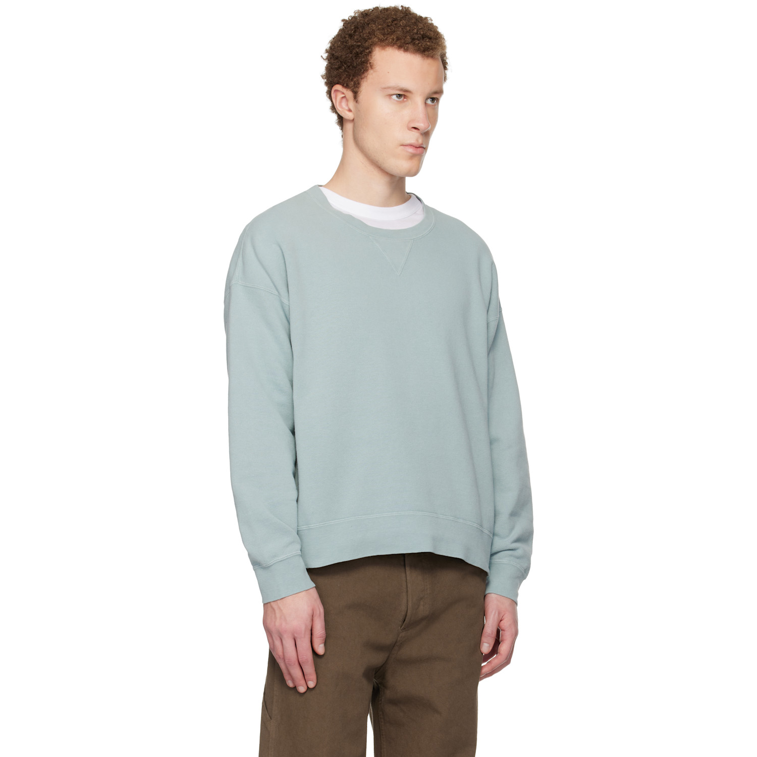  Visvim Green Jumbo Sb L/s Dmgd Sweatshirt 